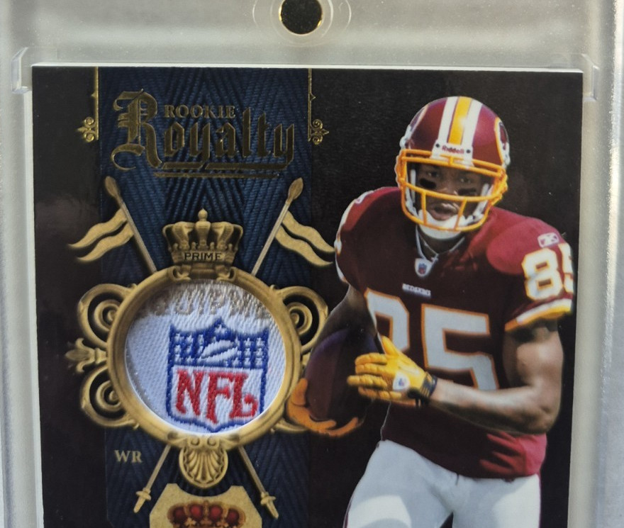 Leonard Hankerson Washington Patch (NFL Shield) Rookie Card 10 2011 Panini 29/50