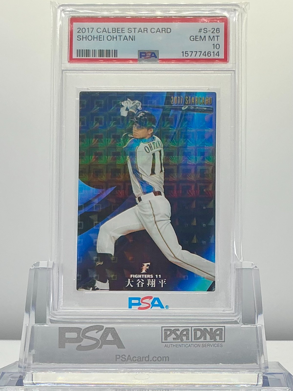 SHOHEI OHTANI 2017CALBEE STAR CARD #S-26 PSA10!GEMMINT!LOWPOP!(RC)