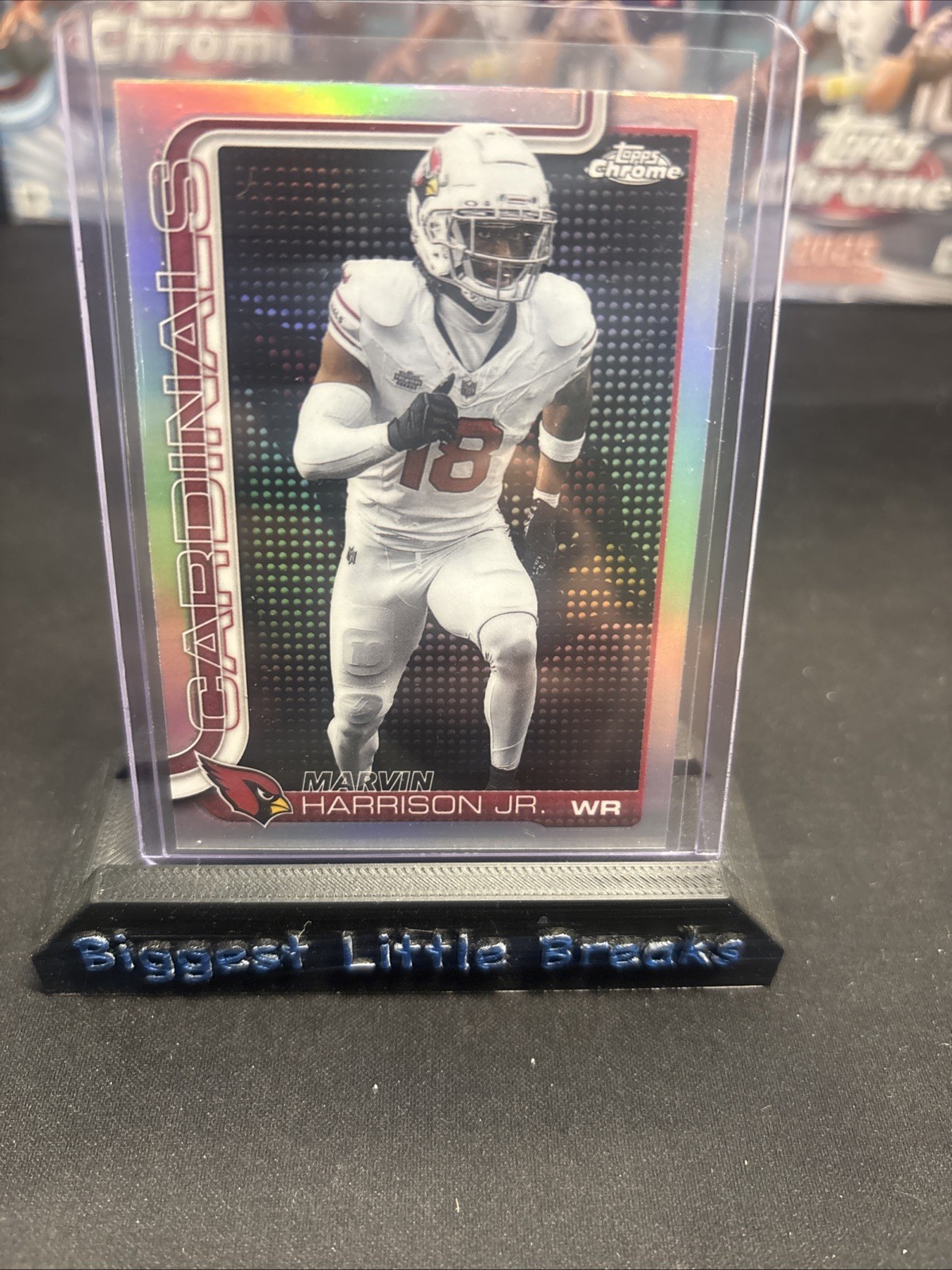 2025 Topps Chrome NFL Marvin Harrison Jr Lightboard Image Variation SP #1