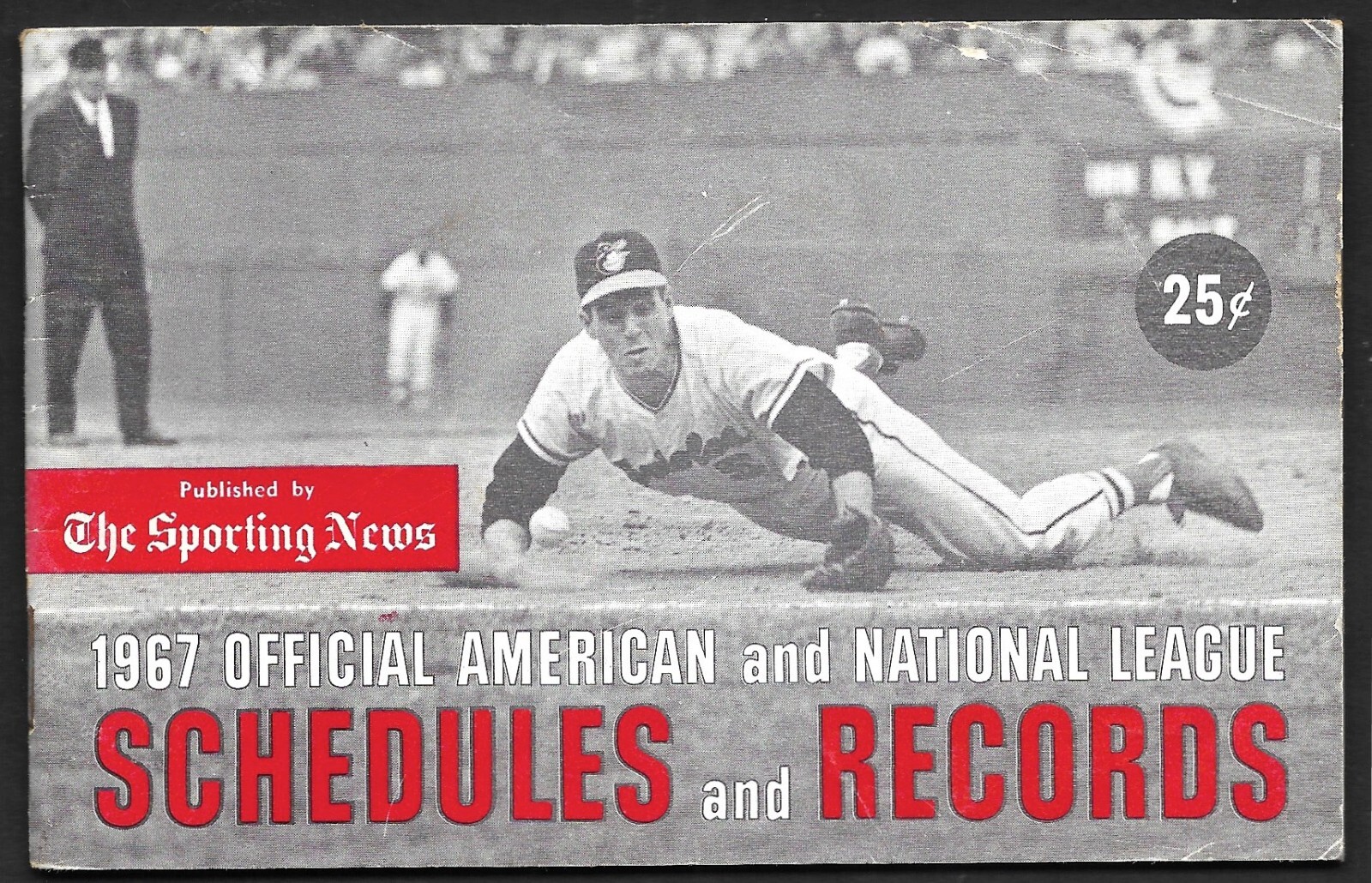 1967 TSN Official AL & NL Regular Season SCHEDULE and RECORDS BOOKLET VG