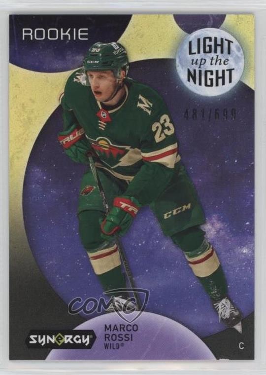 2022 Synergy Light Up The Night Rookies Neon Yellow 481/699 Marco Rossi RC 14sr