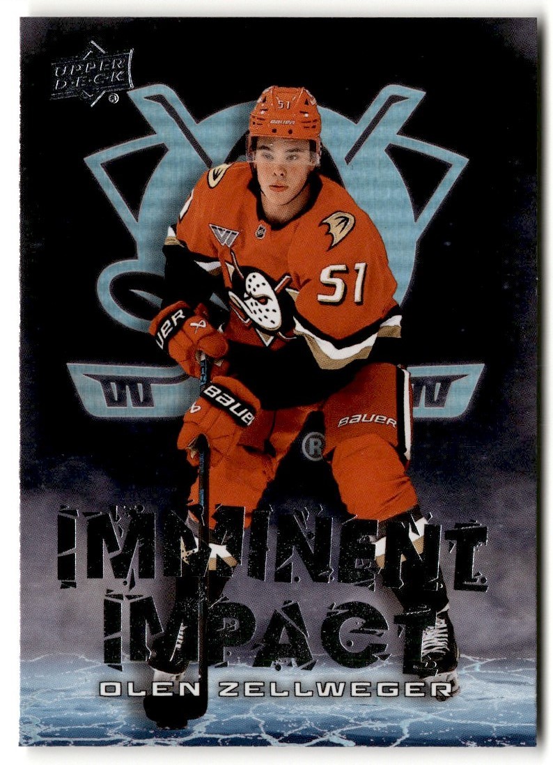 Olen Zellweger 2024-25 Upper Deck Overtime Imminent Impact Rookie #251 Anaheim