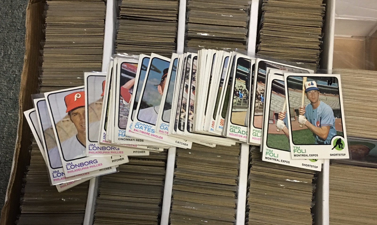 1973 TOPPS BASEBALL CARD SET BUILDER LOT (25) W/MINOR STARS VG-EX-EXMT RANGE