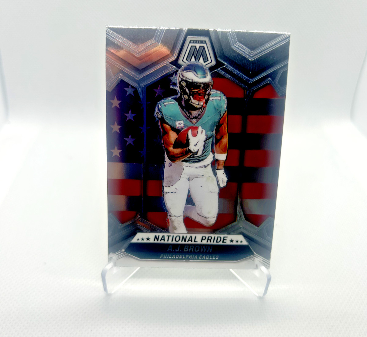 A.J. Brown – 2024 Panini Mosaic #265 National Pride – Philadelphia Eagles