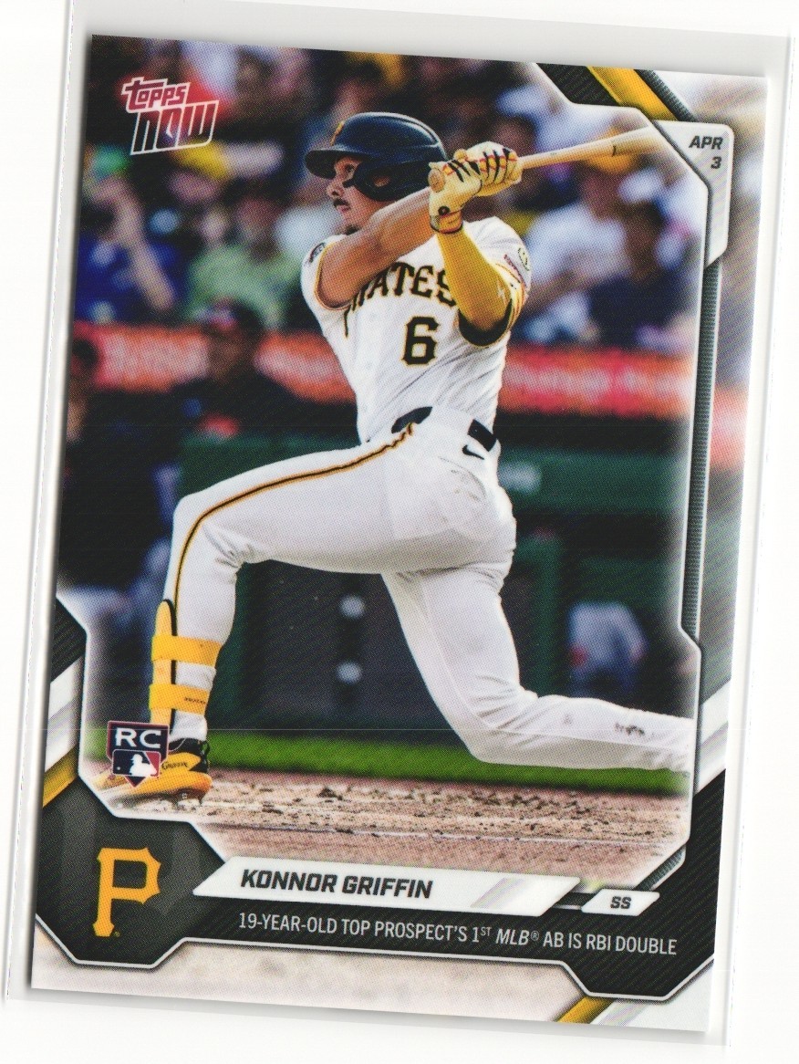 Konnor Griffin 2026 MLB Topps NOW Rookie Card #49 Pittsburgh Pirates Debut RC