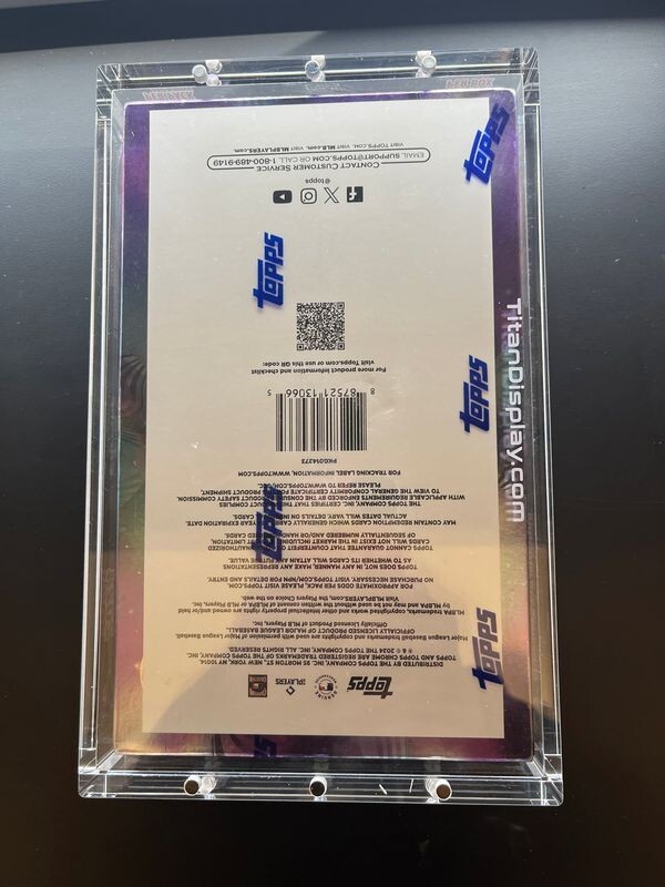 Acrylic Display Case Magnetic FITS 2024 Topps Chrome Cosmic Baseball Hobby Box