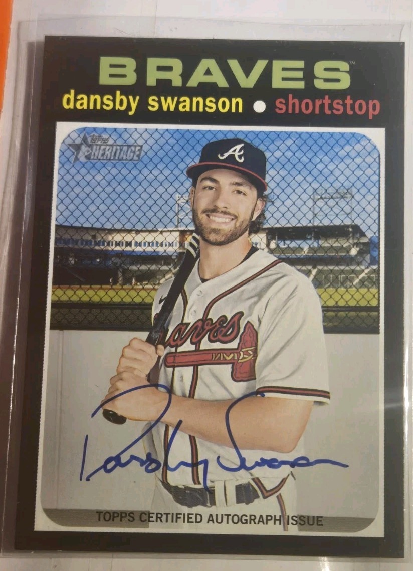 Dansby Swanson Auto, Rookie & Insert Lot.