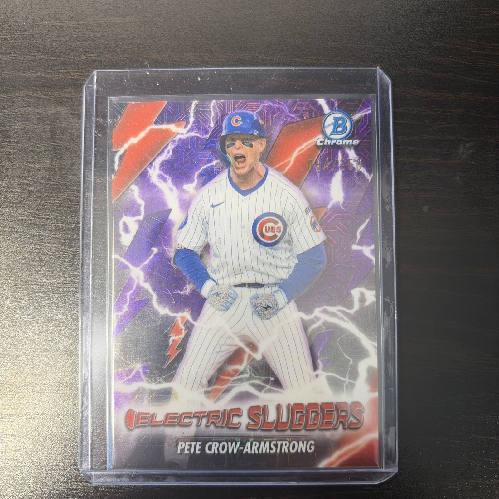 2026 Bowman Chrome Electric Sluggers Pete Crow-Armstrong Cubs ES-24 Purple /250
