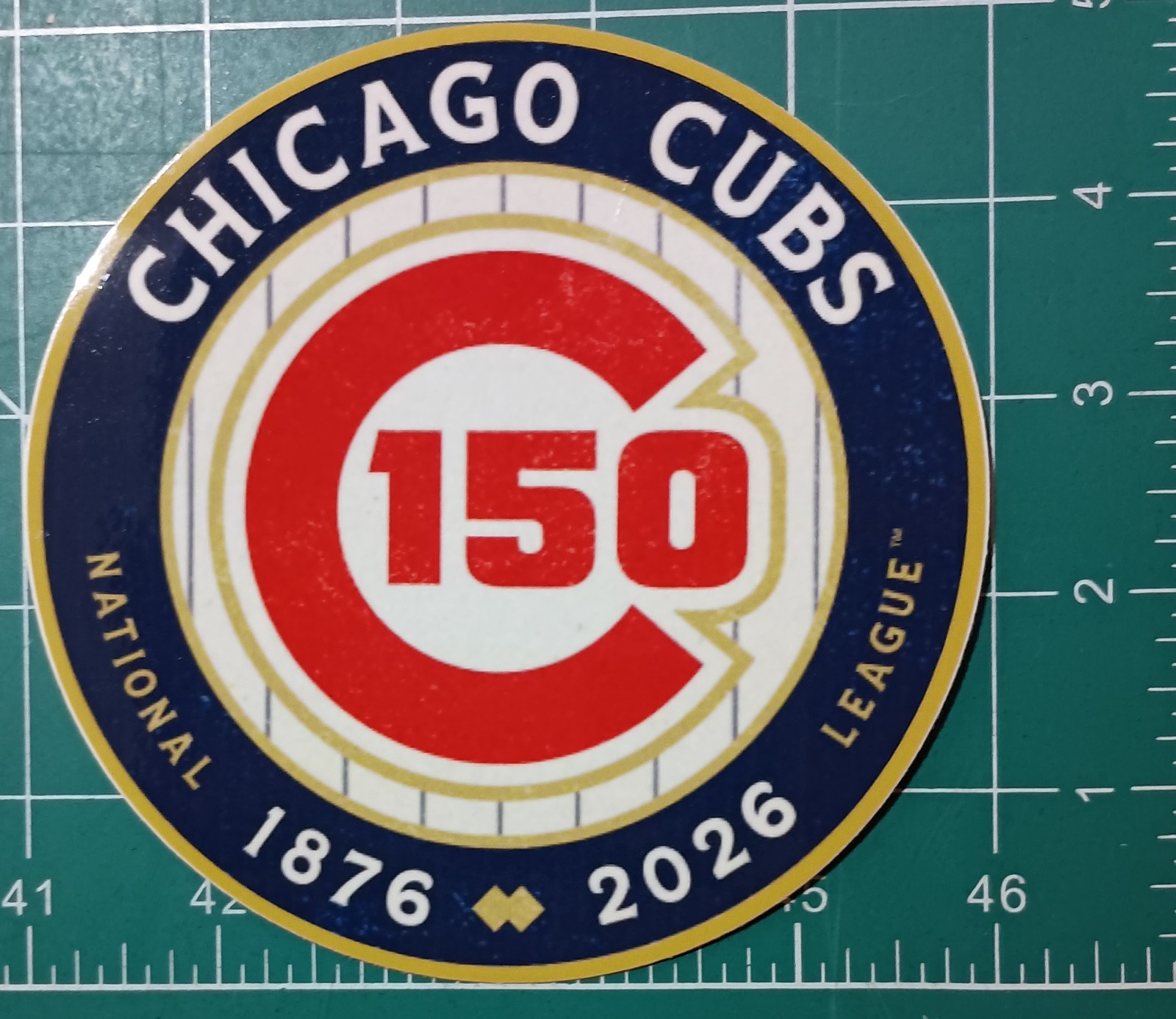 Chicago Cubs 150th Anniversary Decal