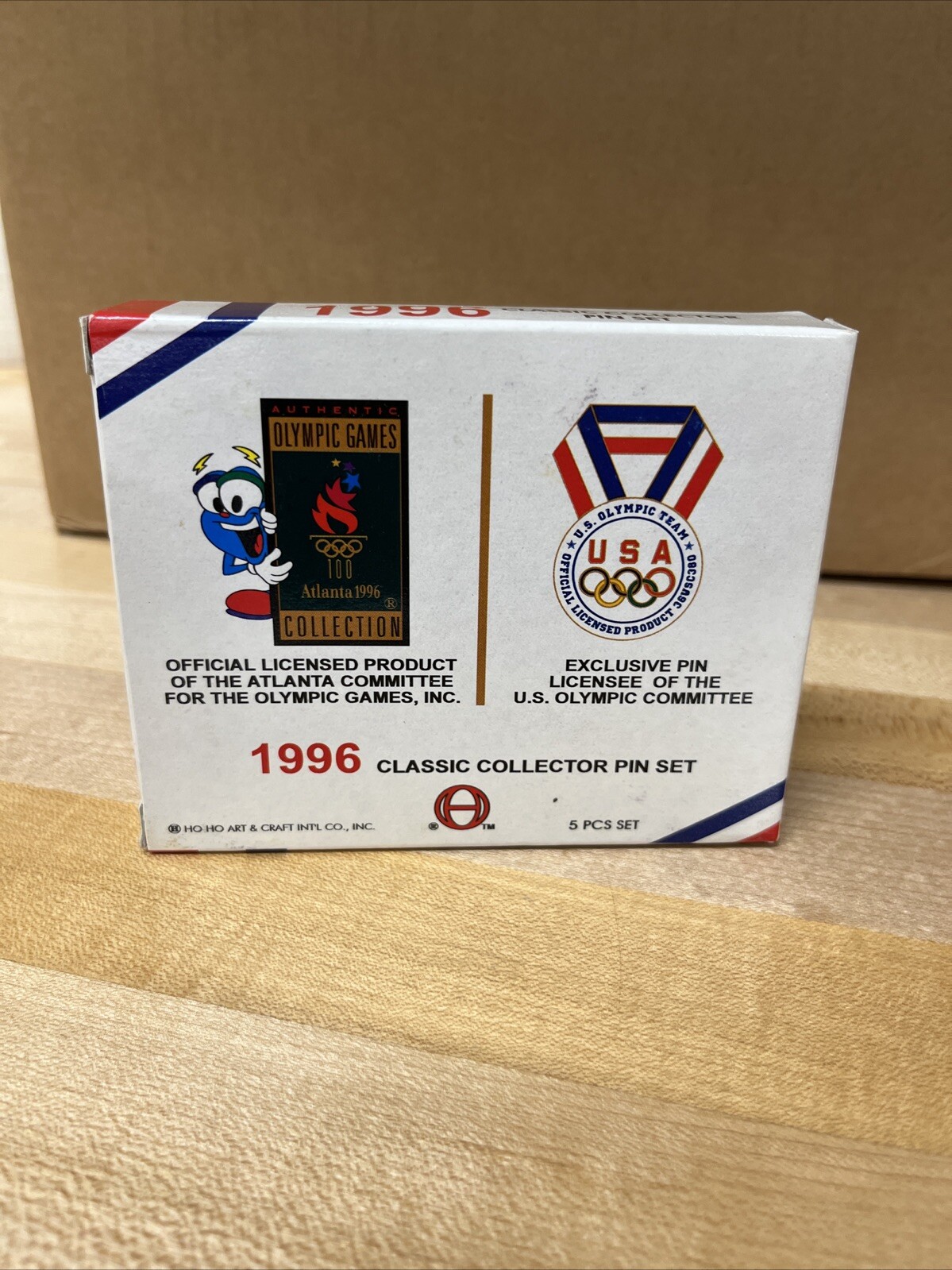 1996 OLYMPIC GAMES OFFICIAL CLASSIC COLLECTOR PIN SET 5 Pcs ATLANTA NEW