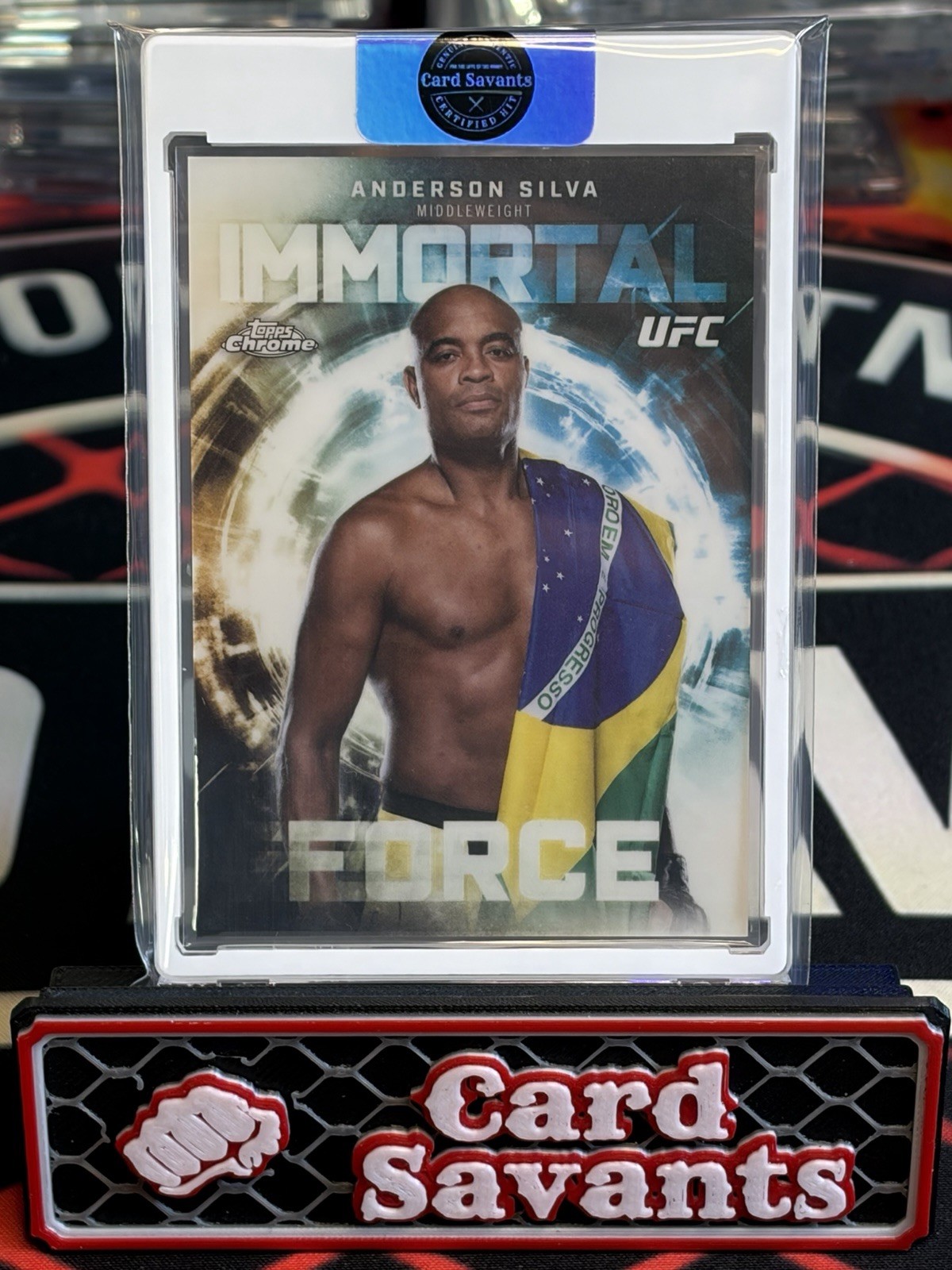 ANDERSON SILVA SP BLASTER CASE HIT IMMORTAL FORCE 2026 TOPPS CHROME UFC #IF-18