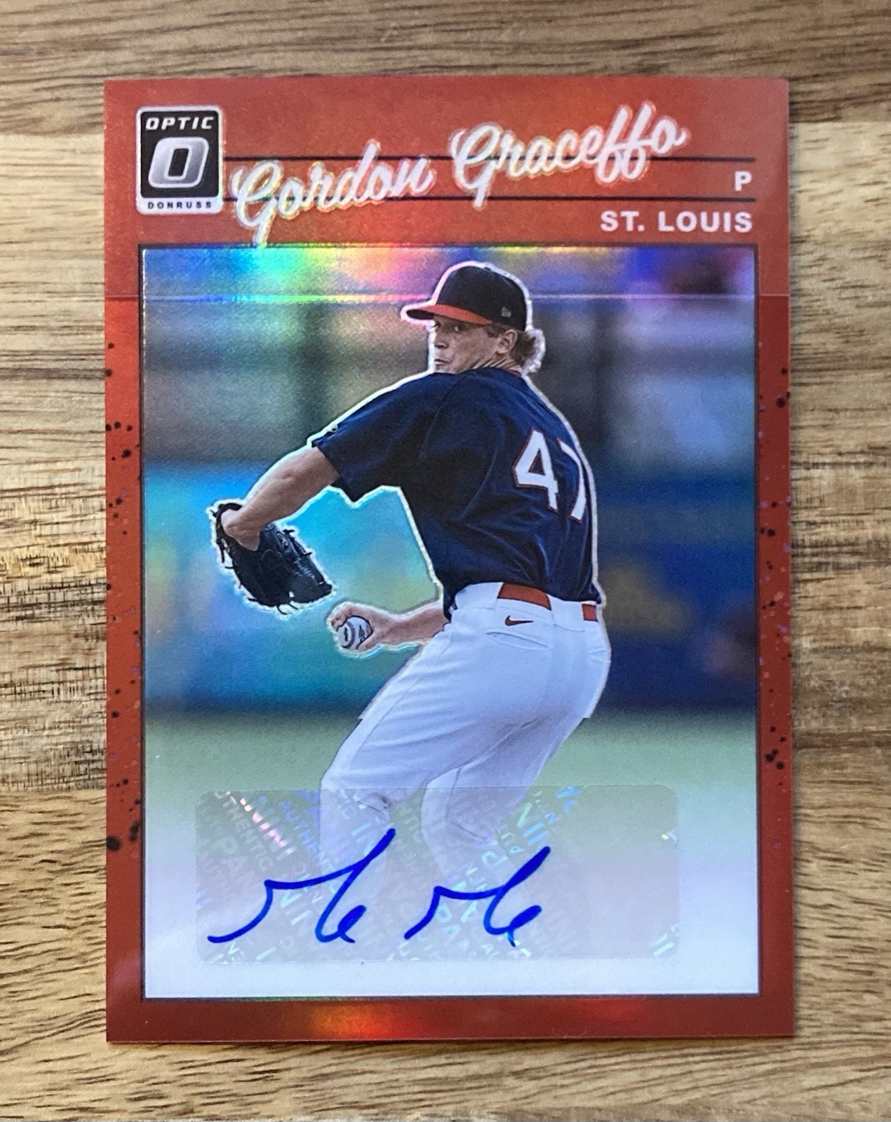 2023 Donruss Baseball Gordon Graceffo 1990 Retro Signatures red /25 #1990-GG