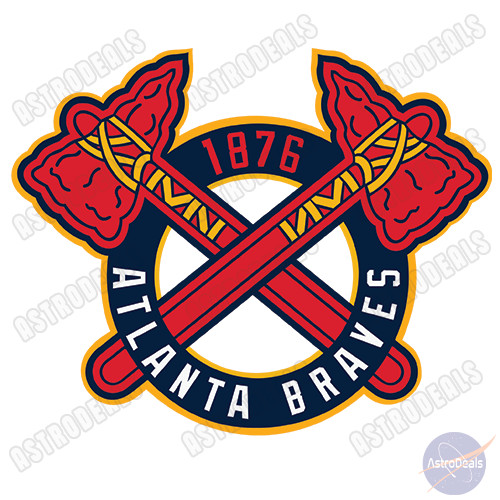 Atlanta Braves Logo Vinyl Decal Sticker Car Window Laptop Bumper Sticker