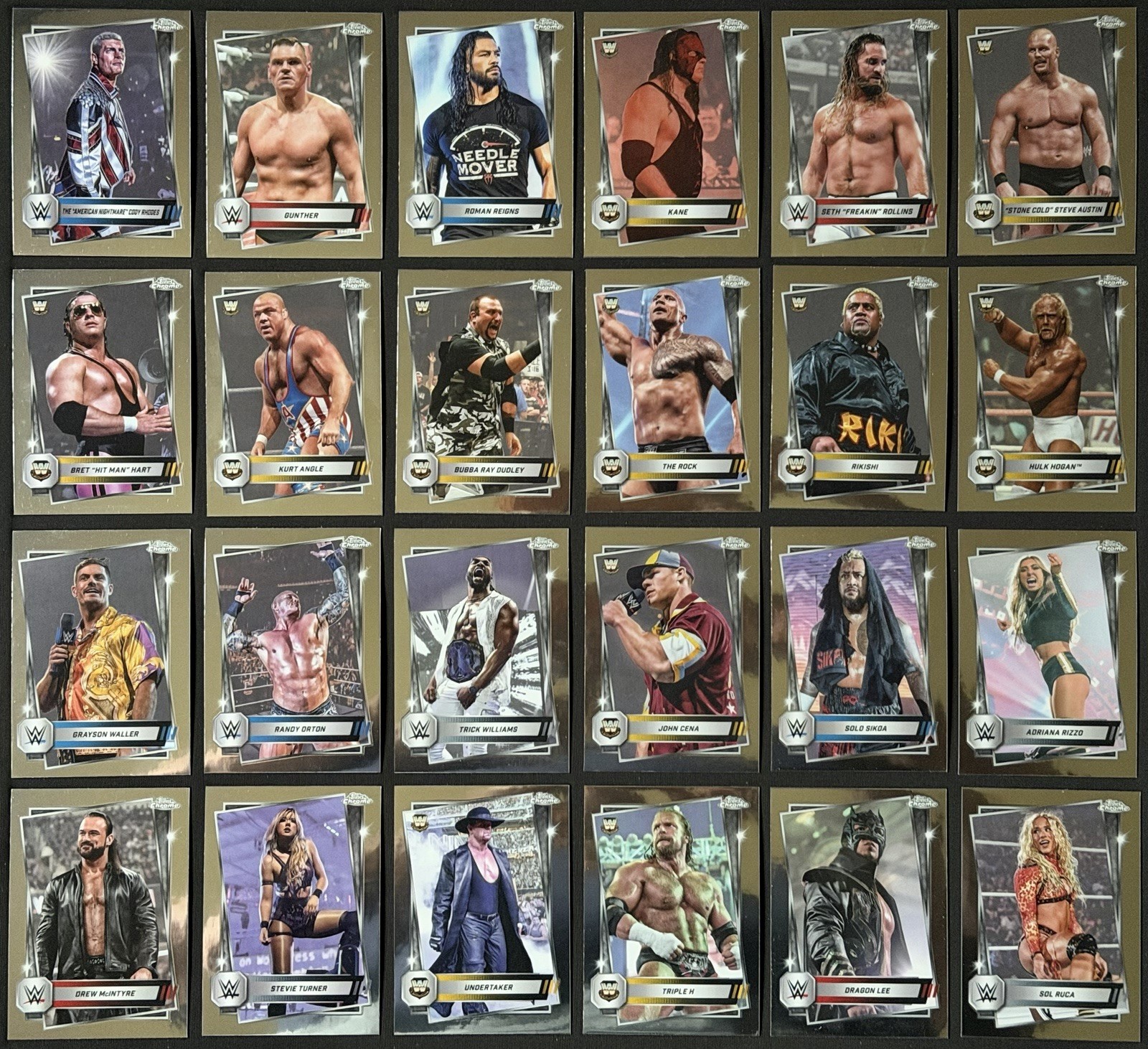 2025 Topps Chrome WWE – Wrestling Cards – Complete Your Set – You U Pick
