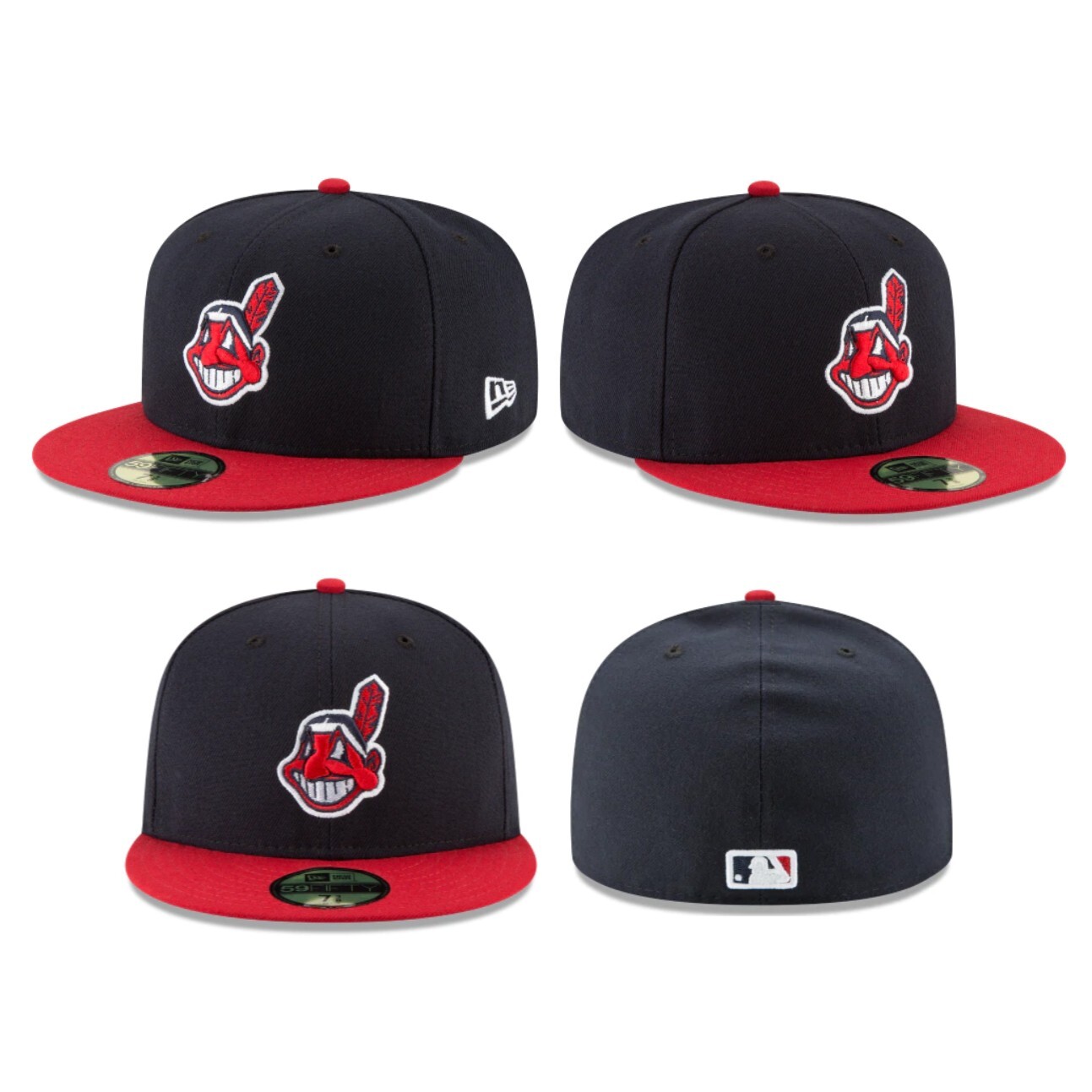 Cleveland Indians CLE MLB Authentic New Era 59FIFTY Fitted Cap – 5950 Hat