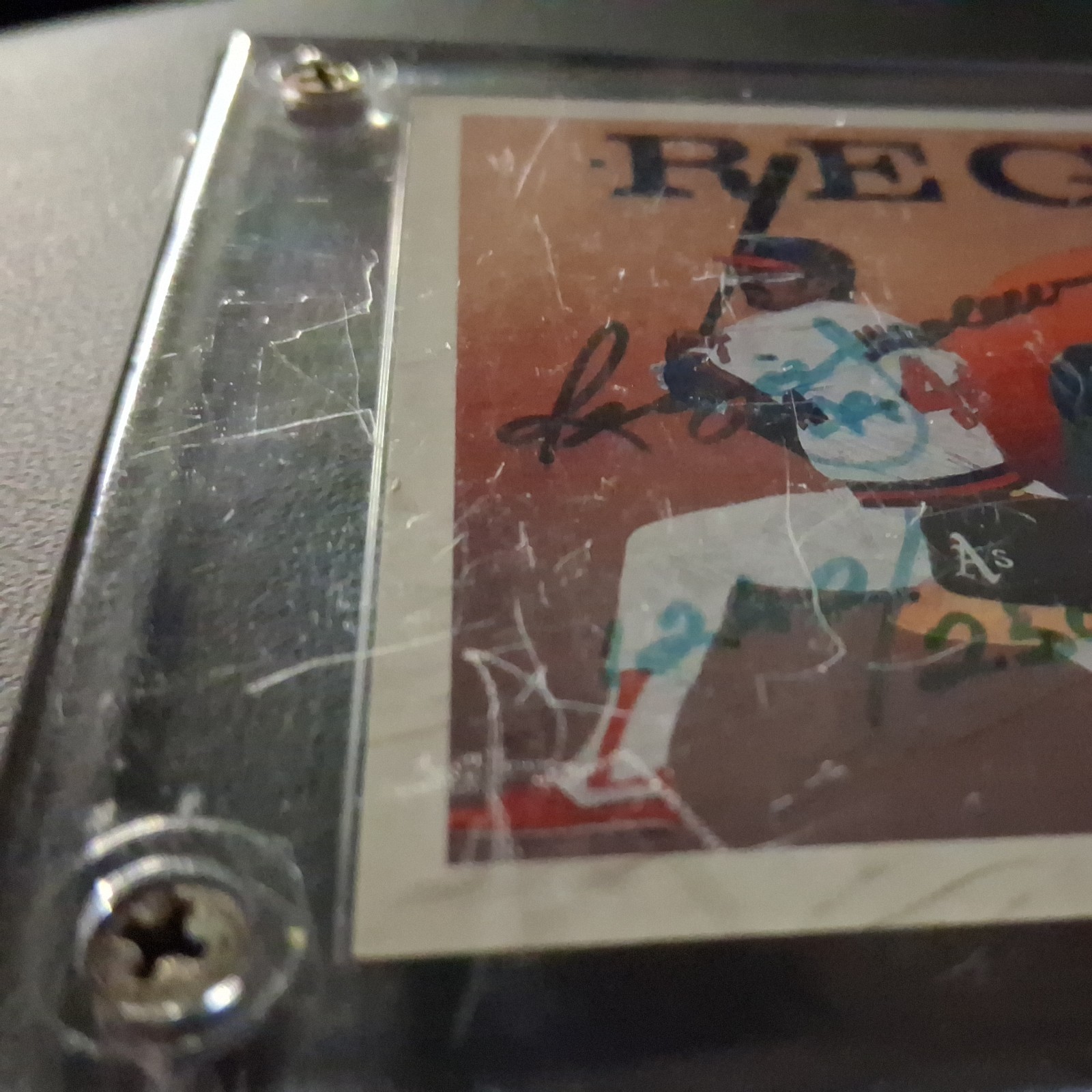 1990 Upper Deck Reggie Jackson #1242 out of 2500 Autographed excellent condition