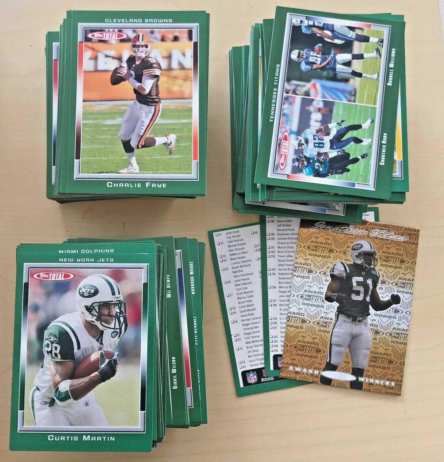 2006 Topps Total Football Cards # 201 – 547 – You Pick
