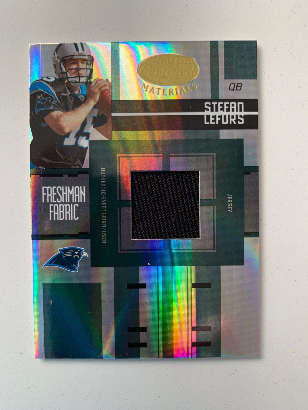 2005 Leaf Certified rc rainbow STEFAN LeFORS /5 /25 /50!! Carolina Panthers