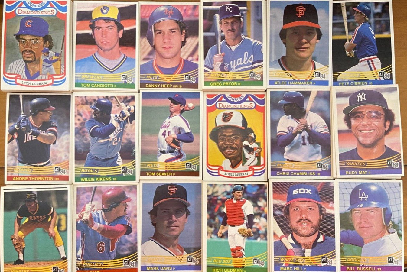 UP TO 80% OFF 1984 DONRUSS BASEBALL CARDS #351-651 YOU PICK – SEE DESCRIPTION