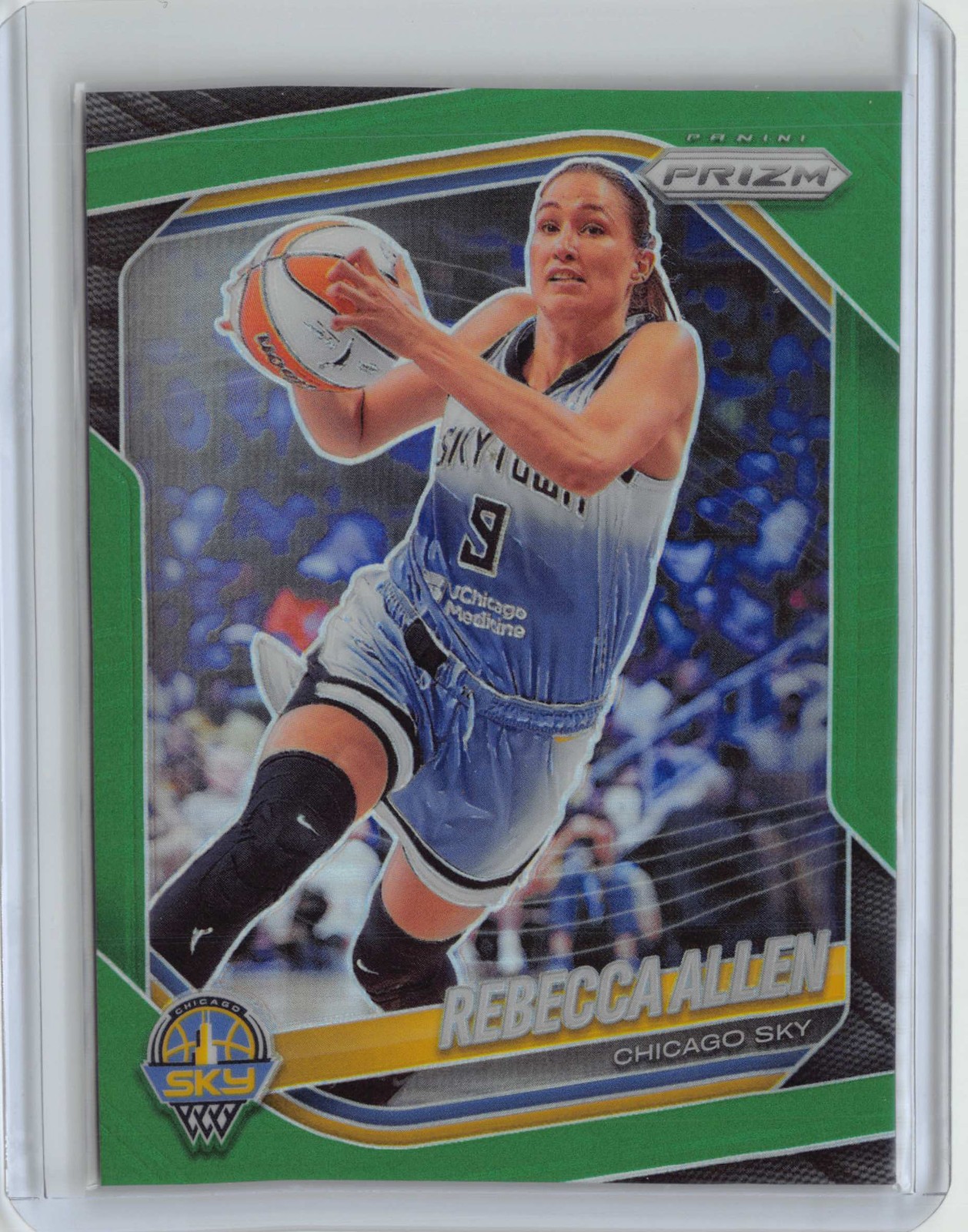 2025 Panini Prizm WNBA #67 Rebecca Allen Green Prizms