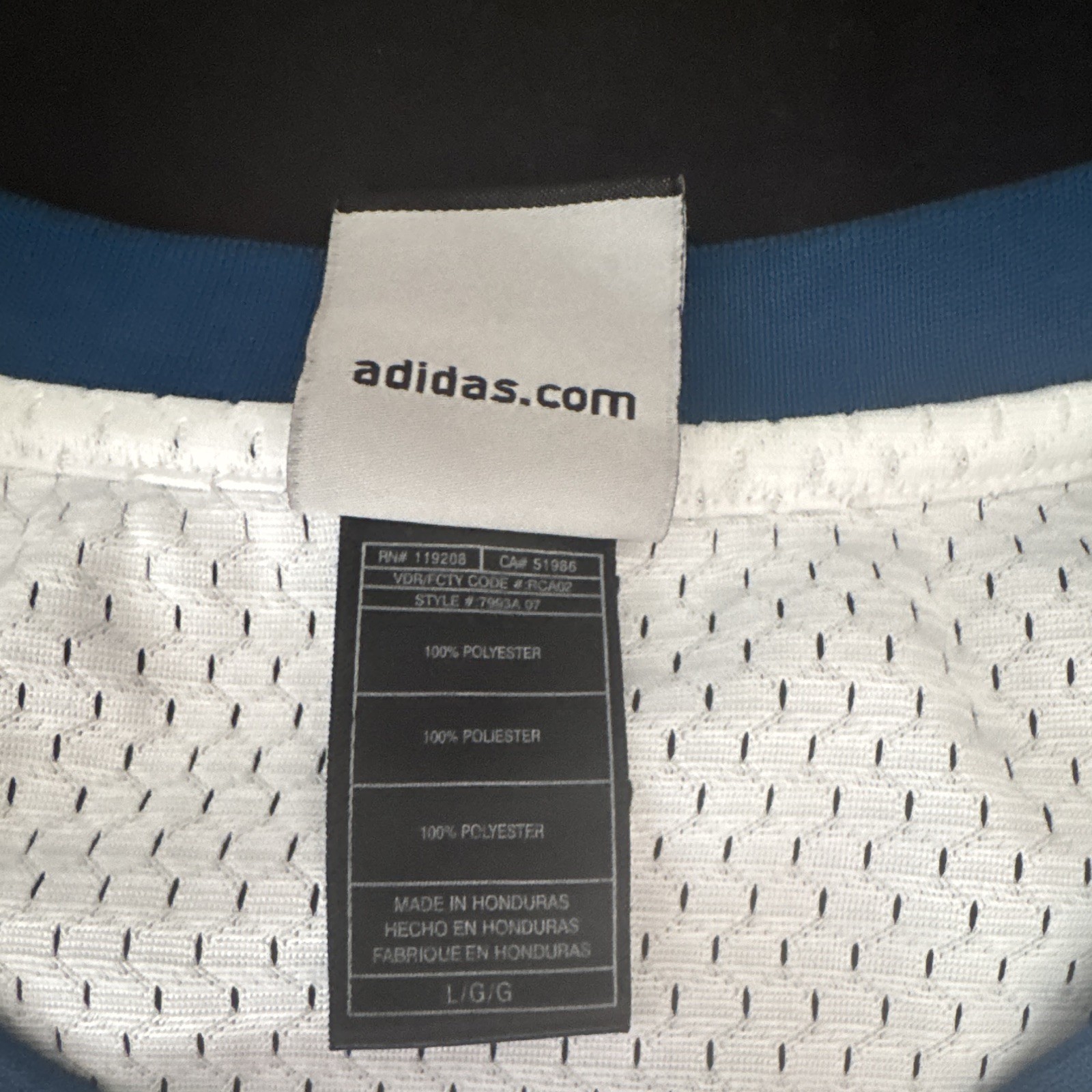 adidas NBA Washington Wizards Gilbert Arenas #0 White Swingman Jersey L