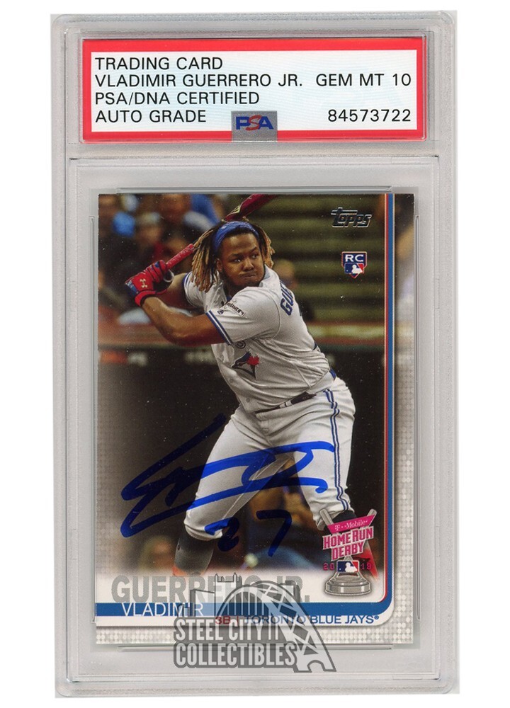 Vladimir Guerrero Jr 2019 Topps Update Autographed Rookie Card #US272 PSA/DNA 10