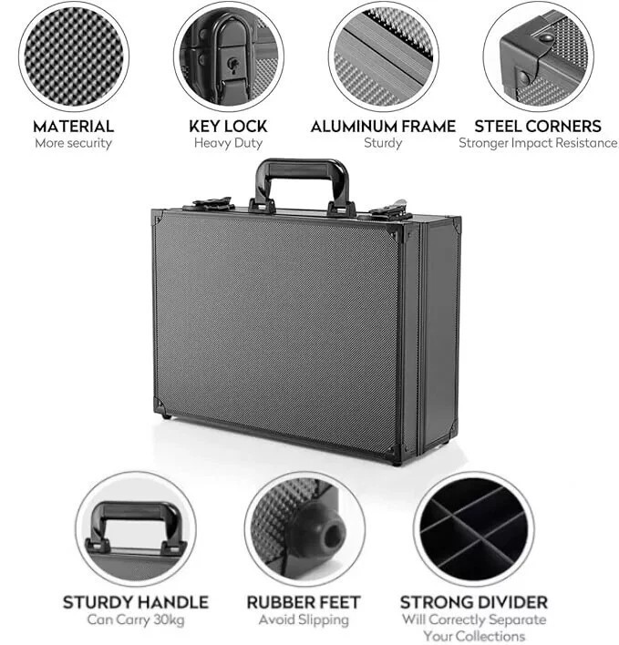 Card Case Storage Box for Toploader 600+ 35PT 3″x4″ Trading Sport Card w/
