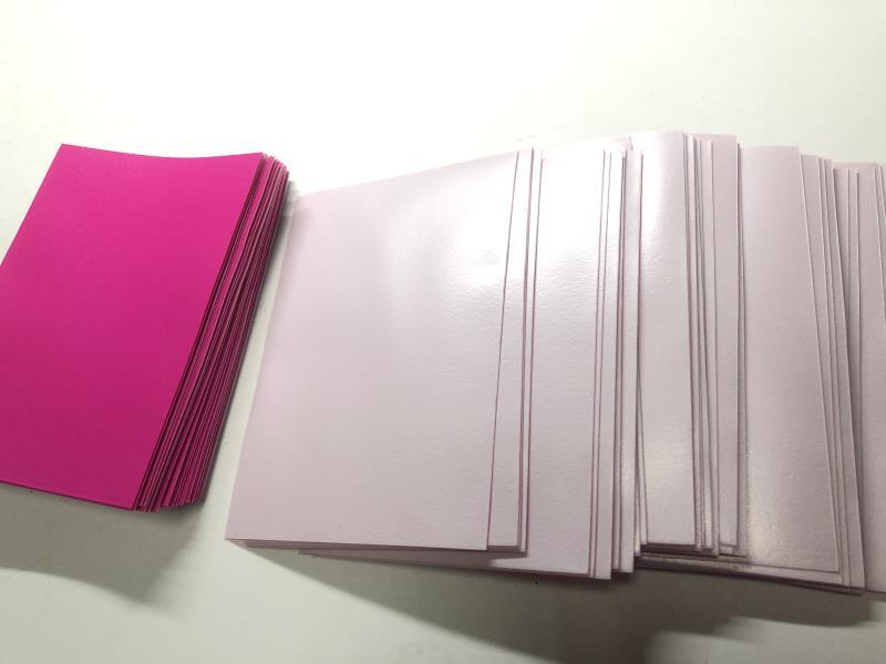Lenayuyu 600pcs roseredwhite Protector Standard MTG Card Sleeves 66x91mm Matte