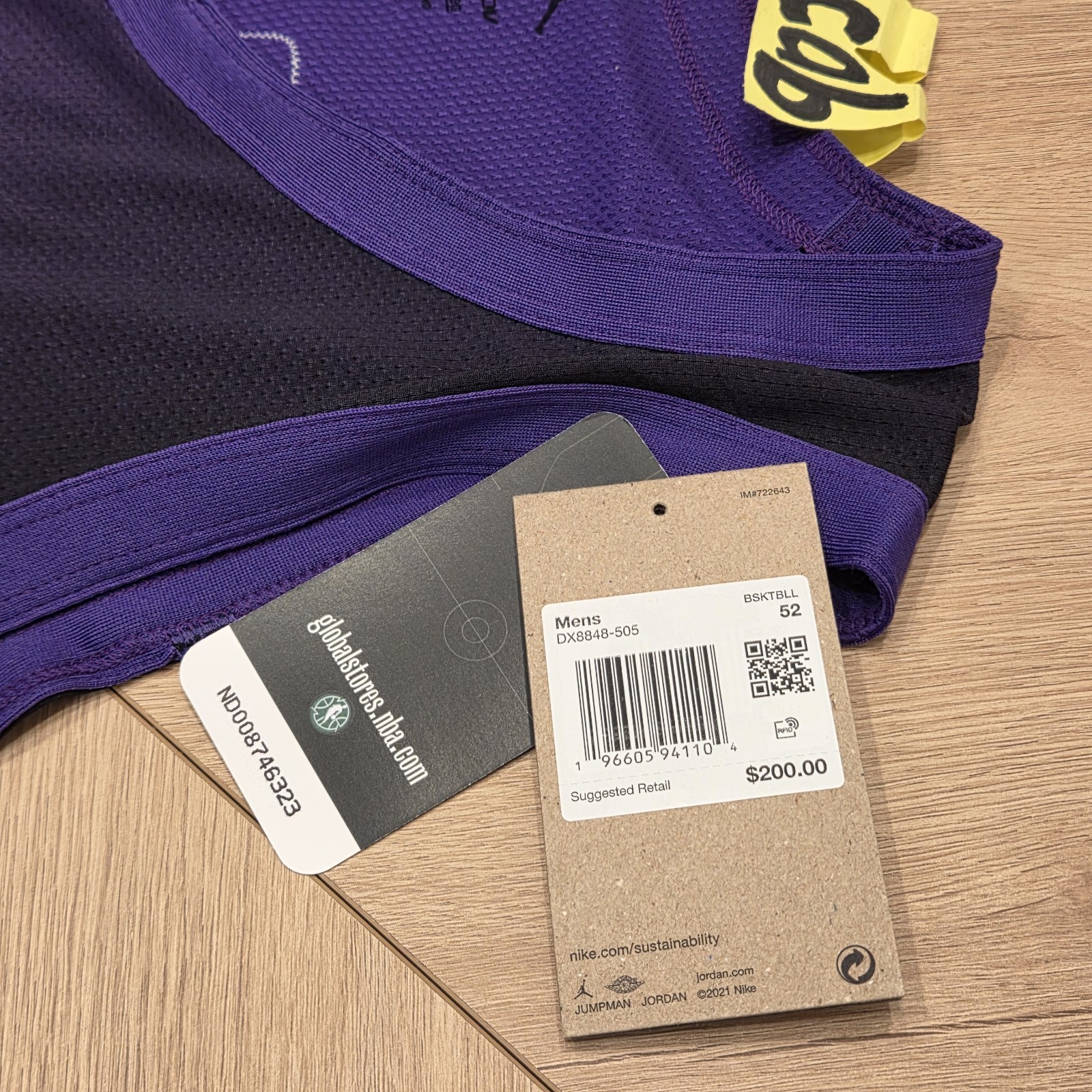 NBA Authentic Jersey Nike 52 Domantas Sabonis Sacramento Kings Statement Edition