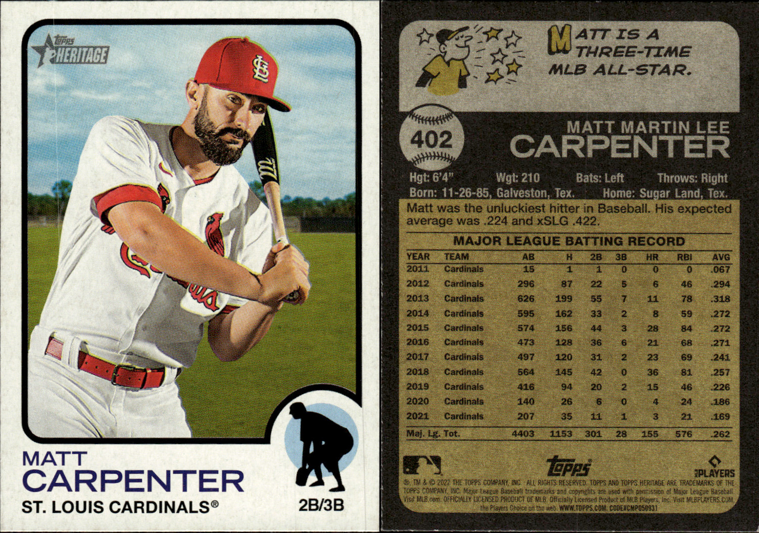 2022 Topps Heritage Baseball – Short Prints (#401-500) ~ Choose Your Card