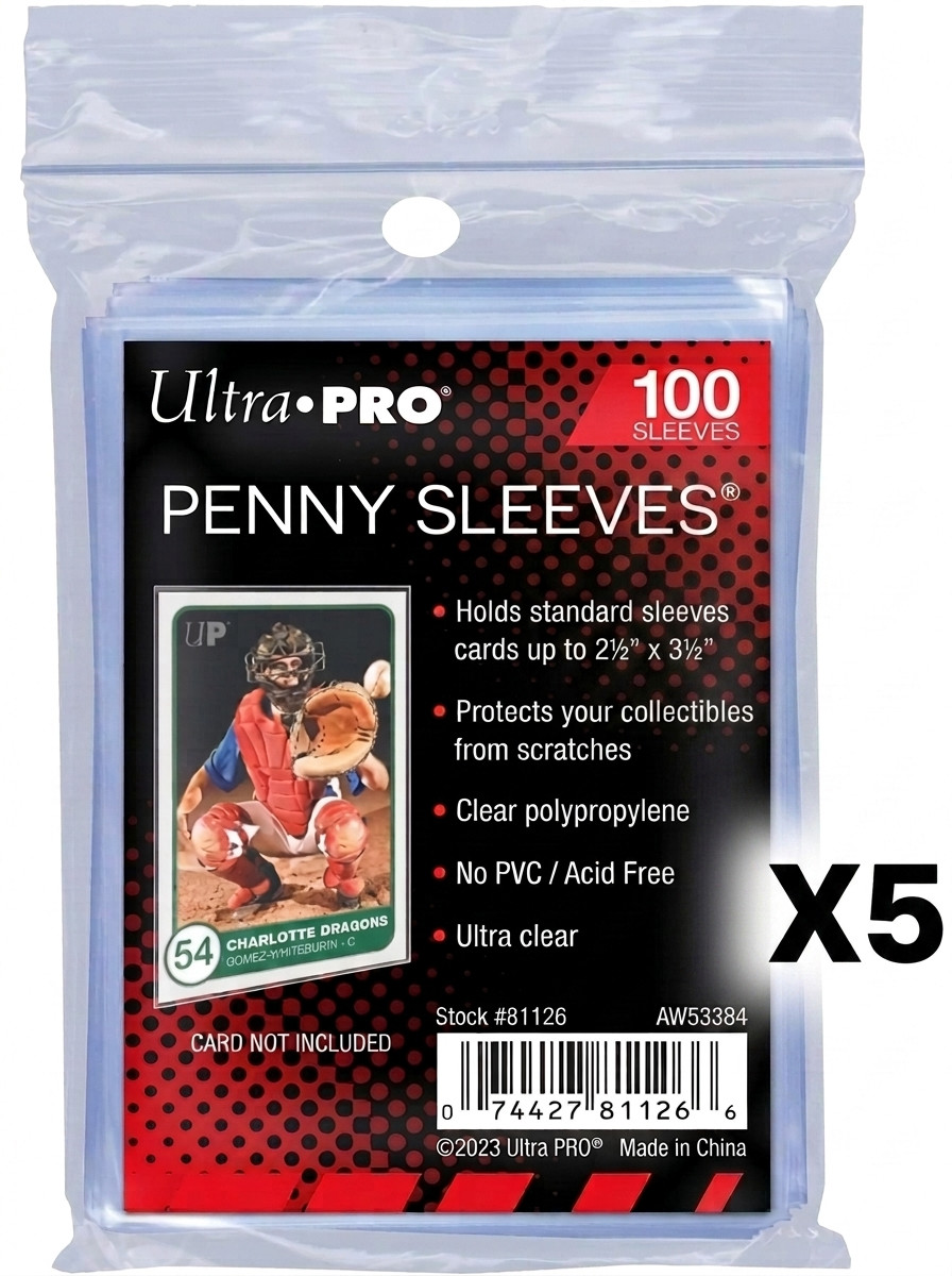 500 Count Ultra PRO 2.5″ x 3.5″ Penny Sleeves Standard – Pokemon, Magic, Sports