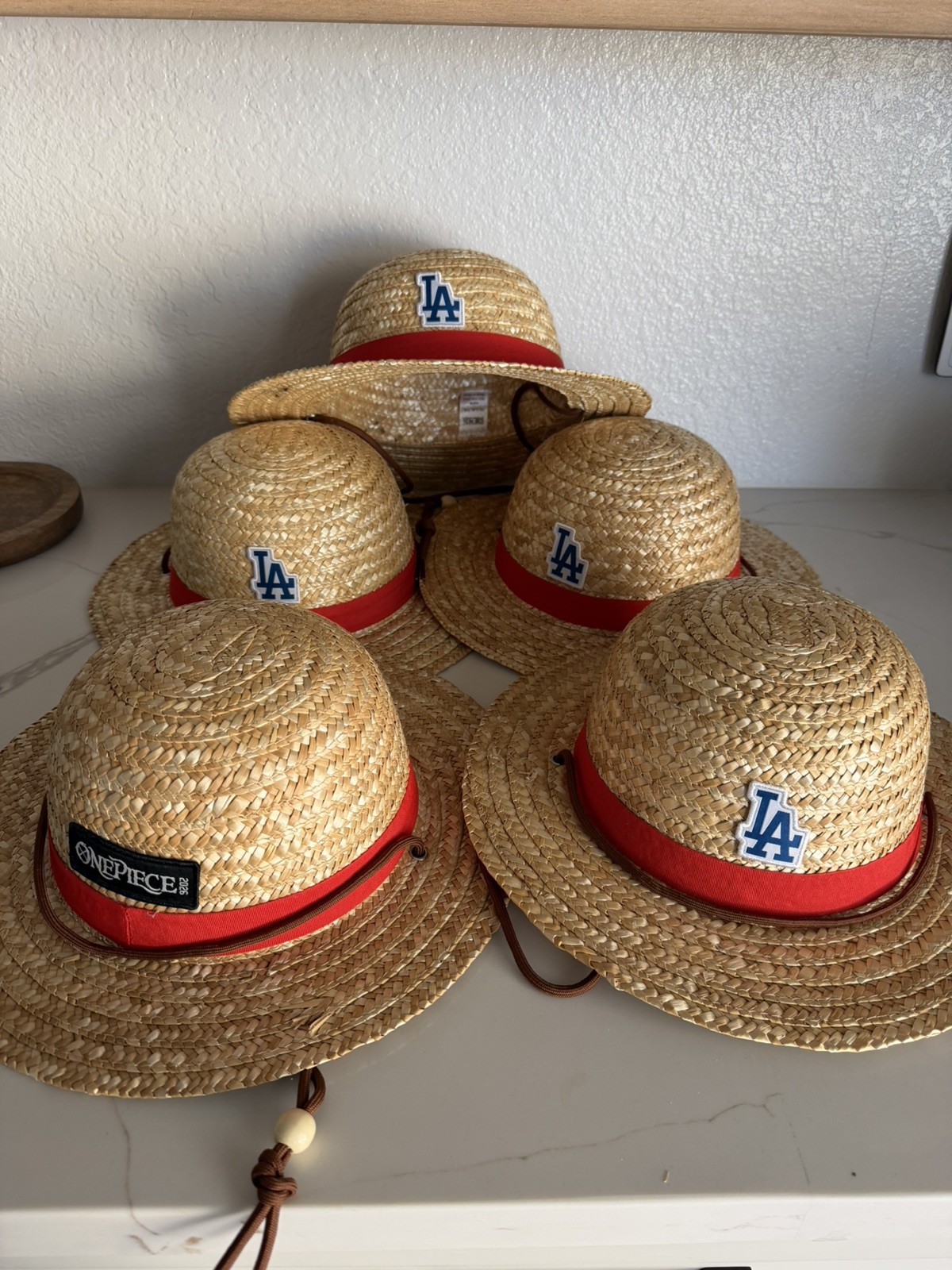 Set of 5 2026 Dodgers x ONE PIECE Night Straw Hats