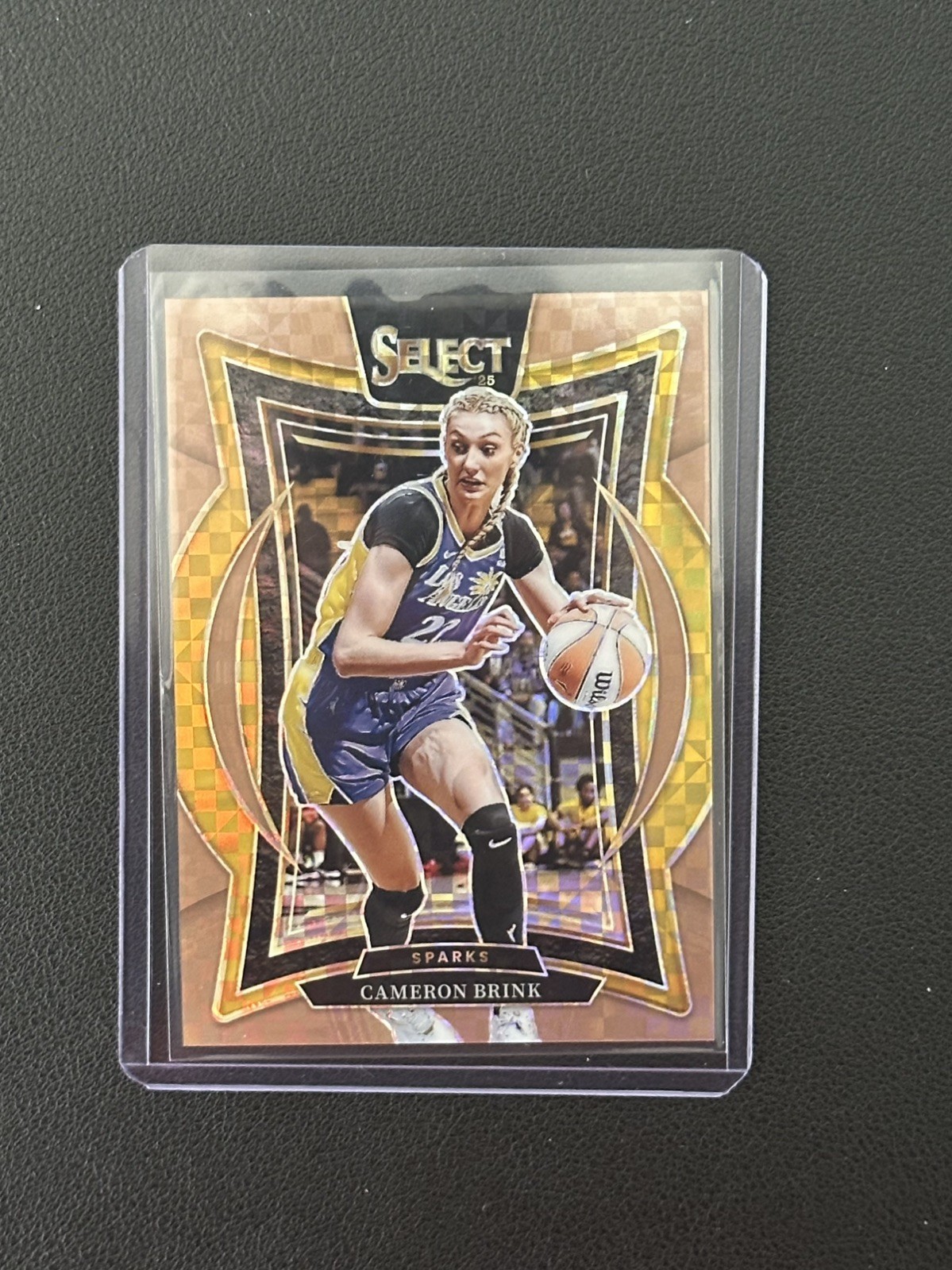2025 Panini Select WNBA Cameron Brink Bronze Checker Prizm /49 SPARKS