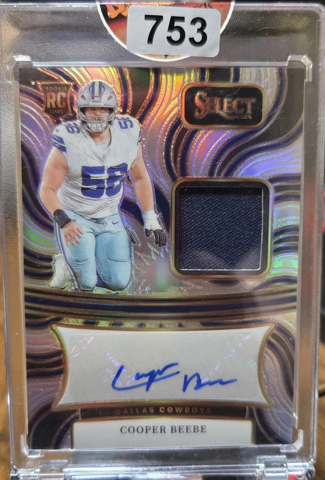 2024 Panini Select Cooper Beebe #RSM-CBE Signature Memoriblia 140/199 RC Patch
