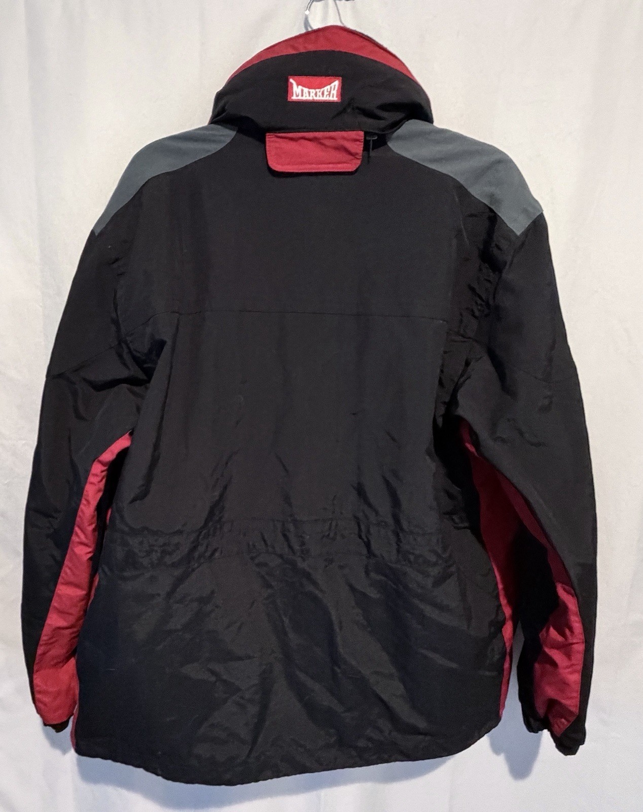 Y2K MARKER 2002 Winter Olympics Jacket Salt Lake City Snow Ski Black VTG Mens S