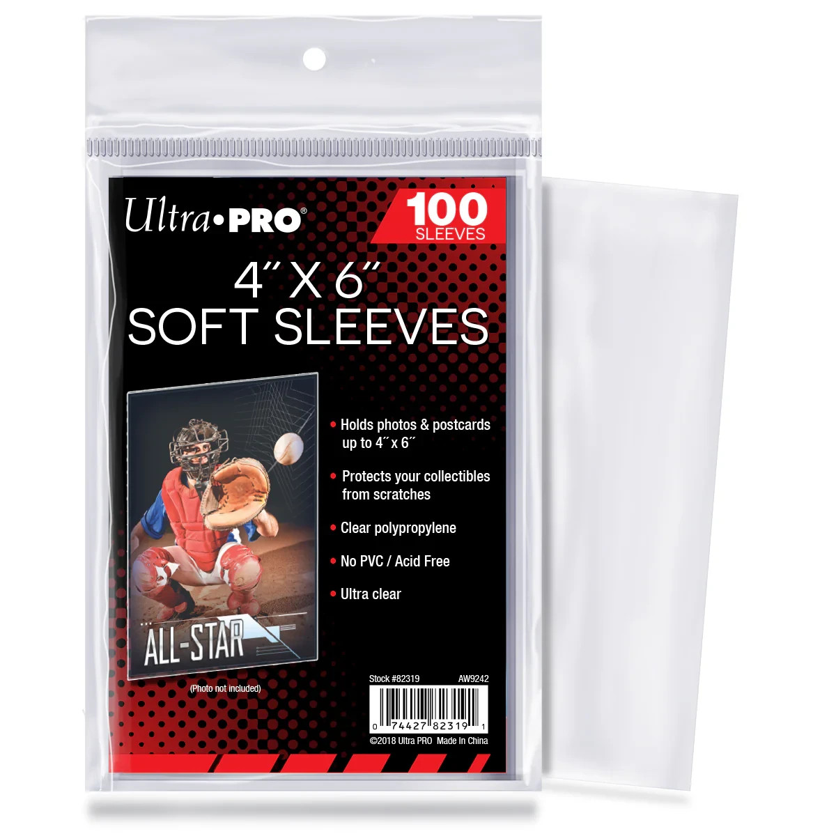 (500-Count) Ultra Pro 4″ x 6″ Card Sleeves Protect Photos, Postcards No Acid/PVC