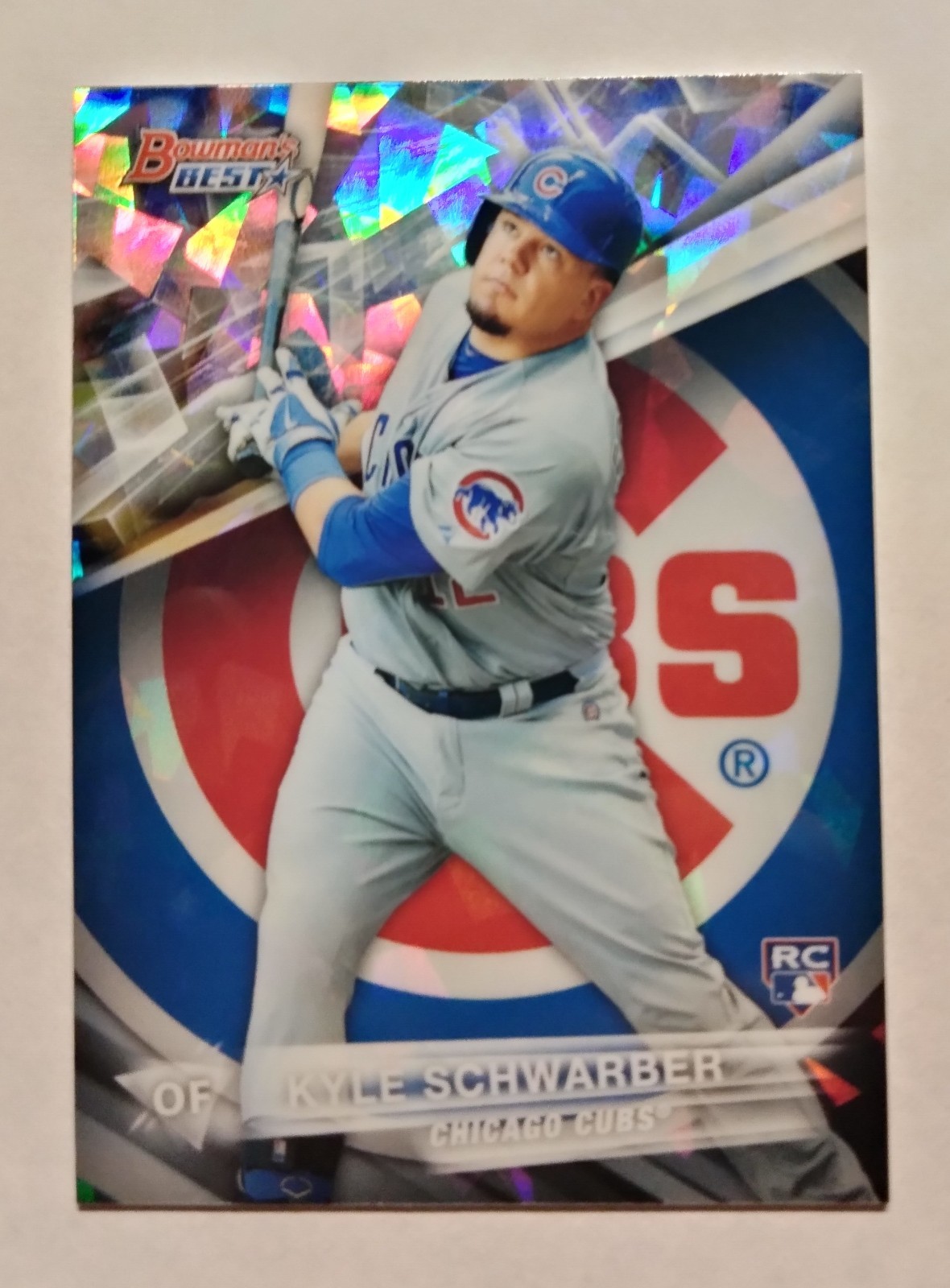 2016 BOWMAN’S BEST ATOMIC REFRACTOR KYLE SCHWARBER RC #64 CUBS PHILLIES