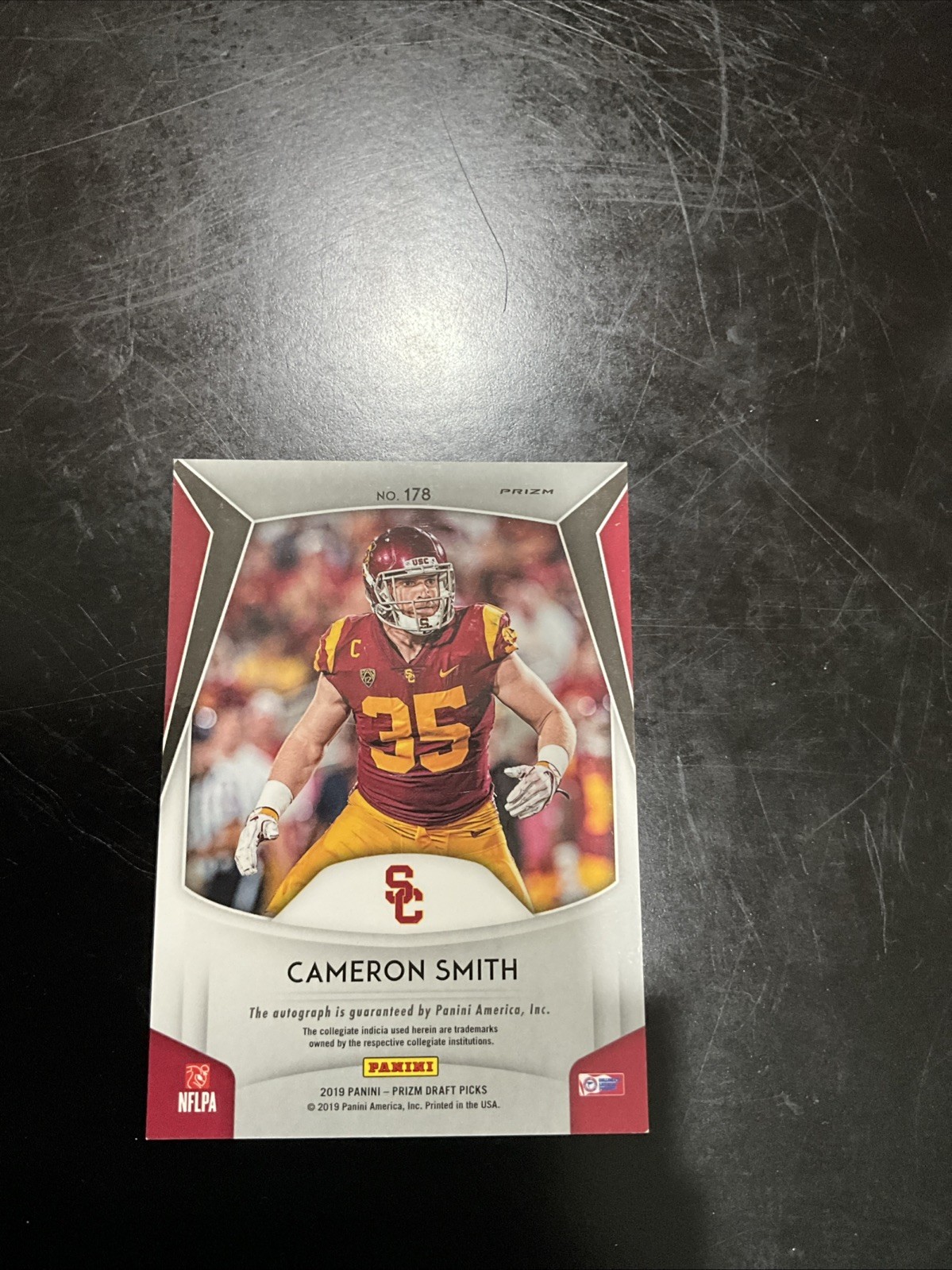 Cameron Smith 2019 Prizm Draft Silver Auto #178 USC Vikings RC Free Shipping