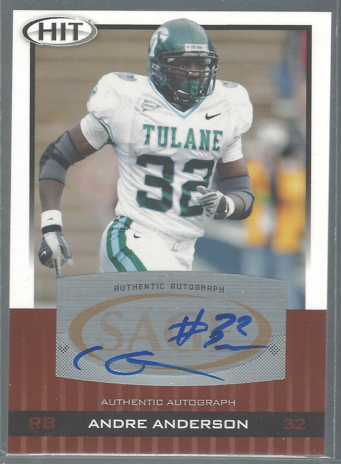 Andre Anderson 2010 SAGE HIT Autographs #A33