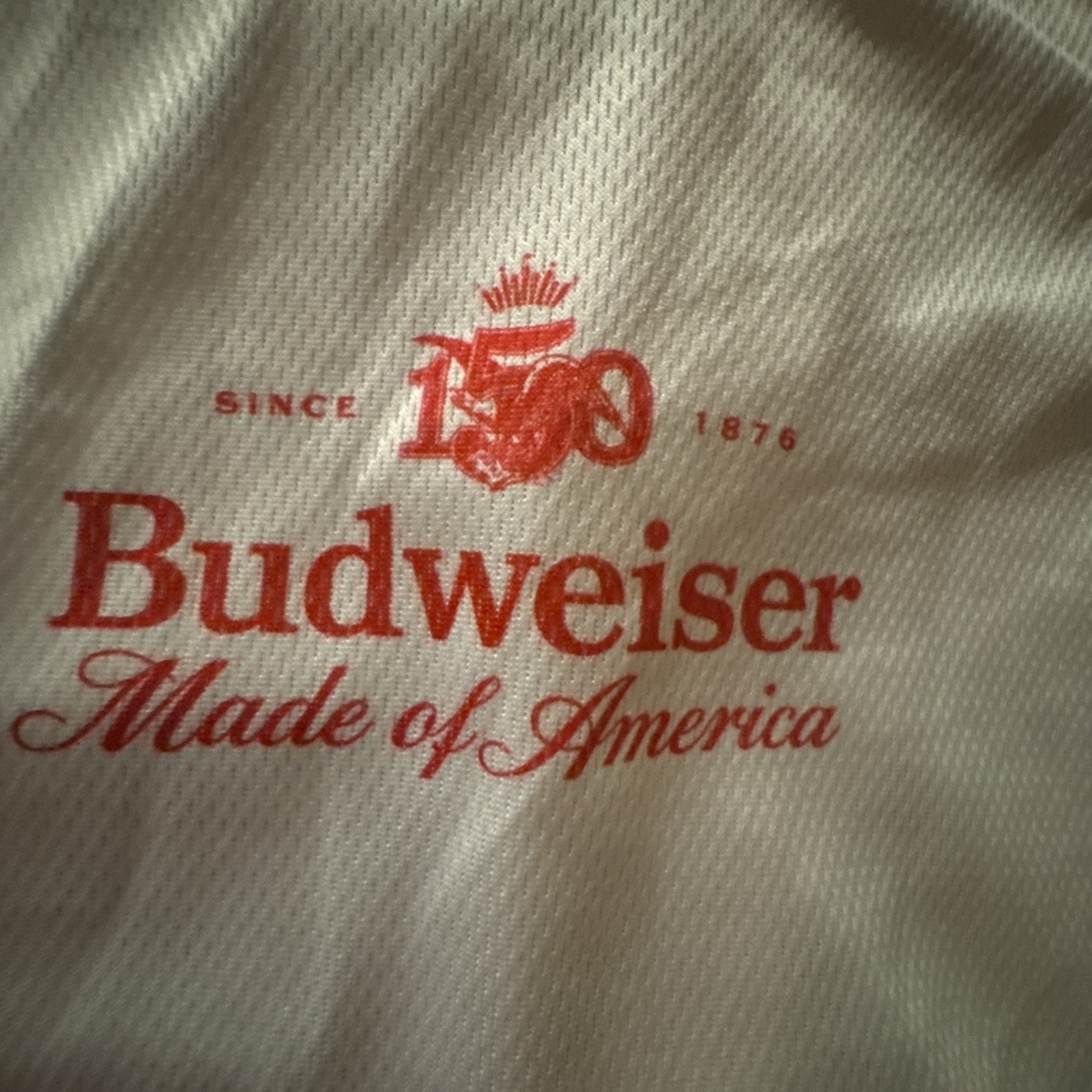 Budweiser Chicago Cubs 1910’s Replica White Jersey XL 6/5/26 SGA Brand New
