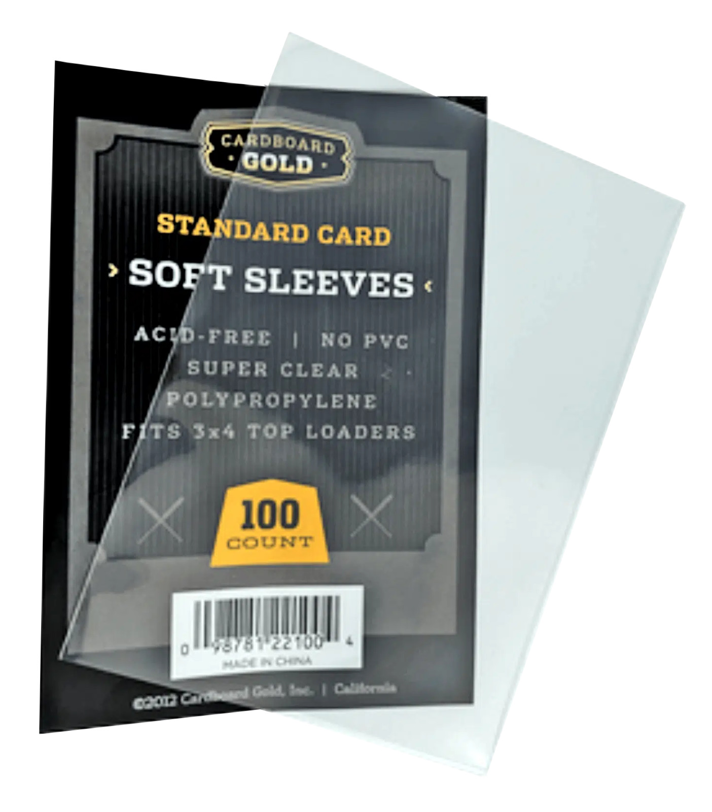 Cardboard Gold CBG Standard Trading Card Soft Sleeves Penny Sleeve 200 500 1000