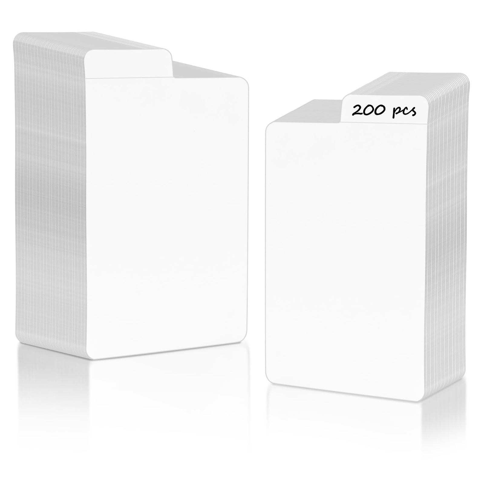200PCS White Trading Card Dividers,Paper Divider Cards Organizer for Sport Game