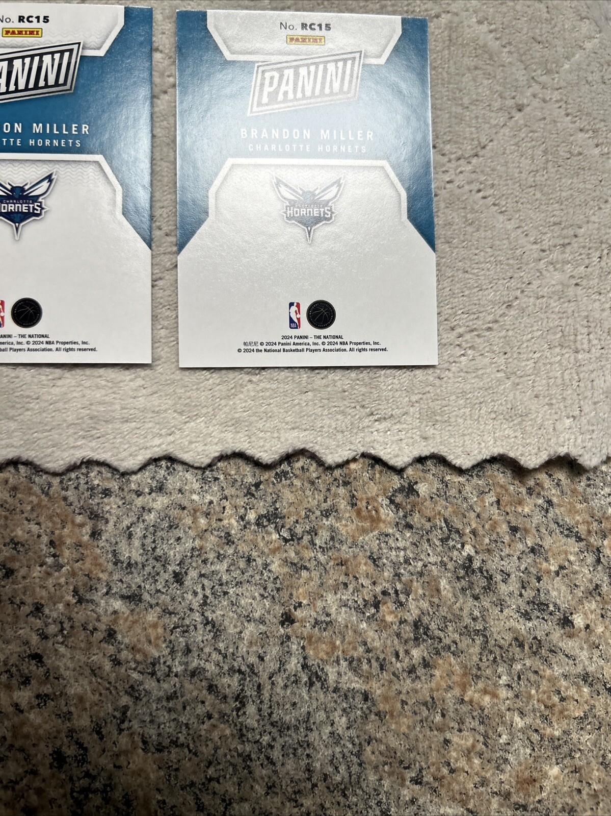 BRANDON MILLER /199 And Silver Foil 2 Card Lot Read Description