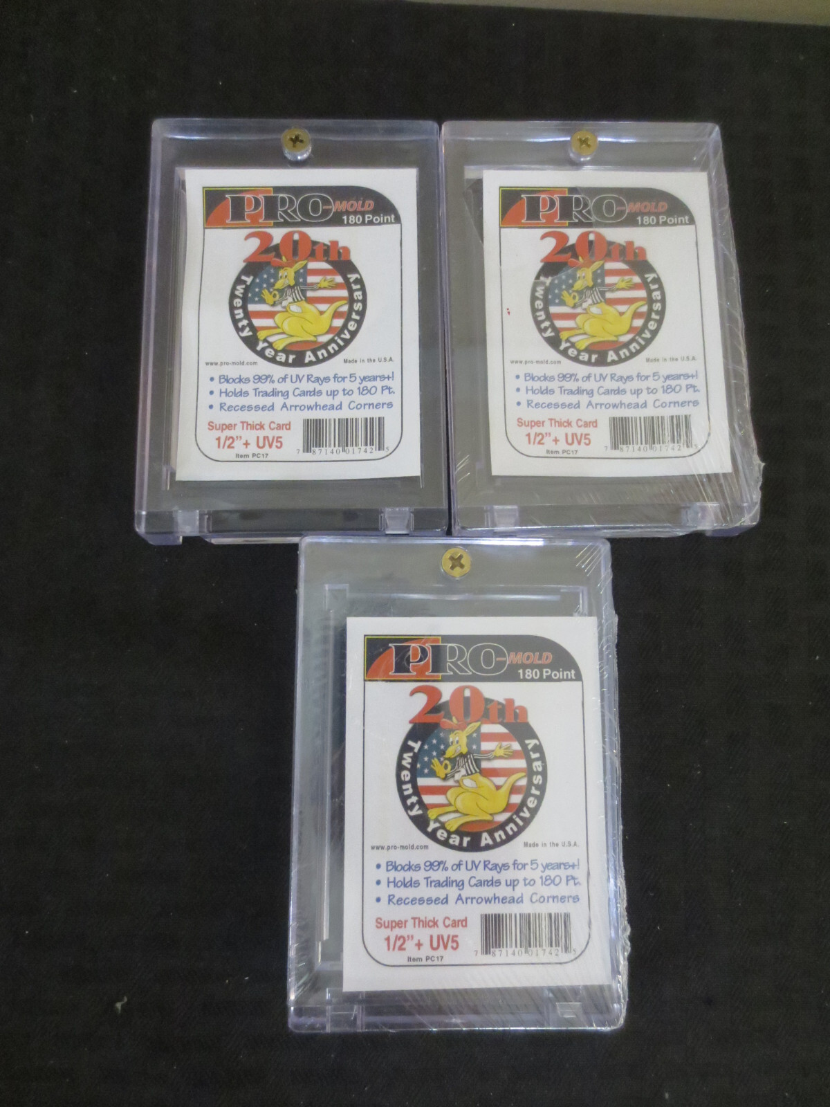 ProMold 180 point 1/2 inch card Holder lot of 3