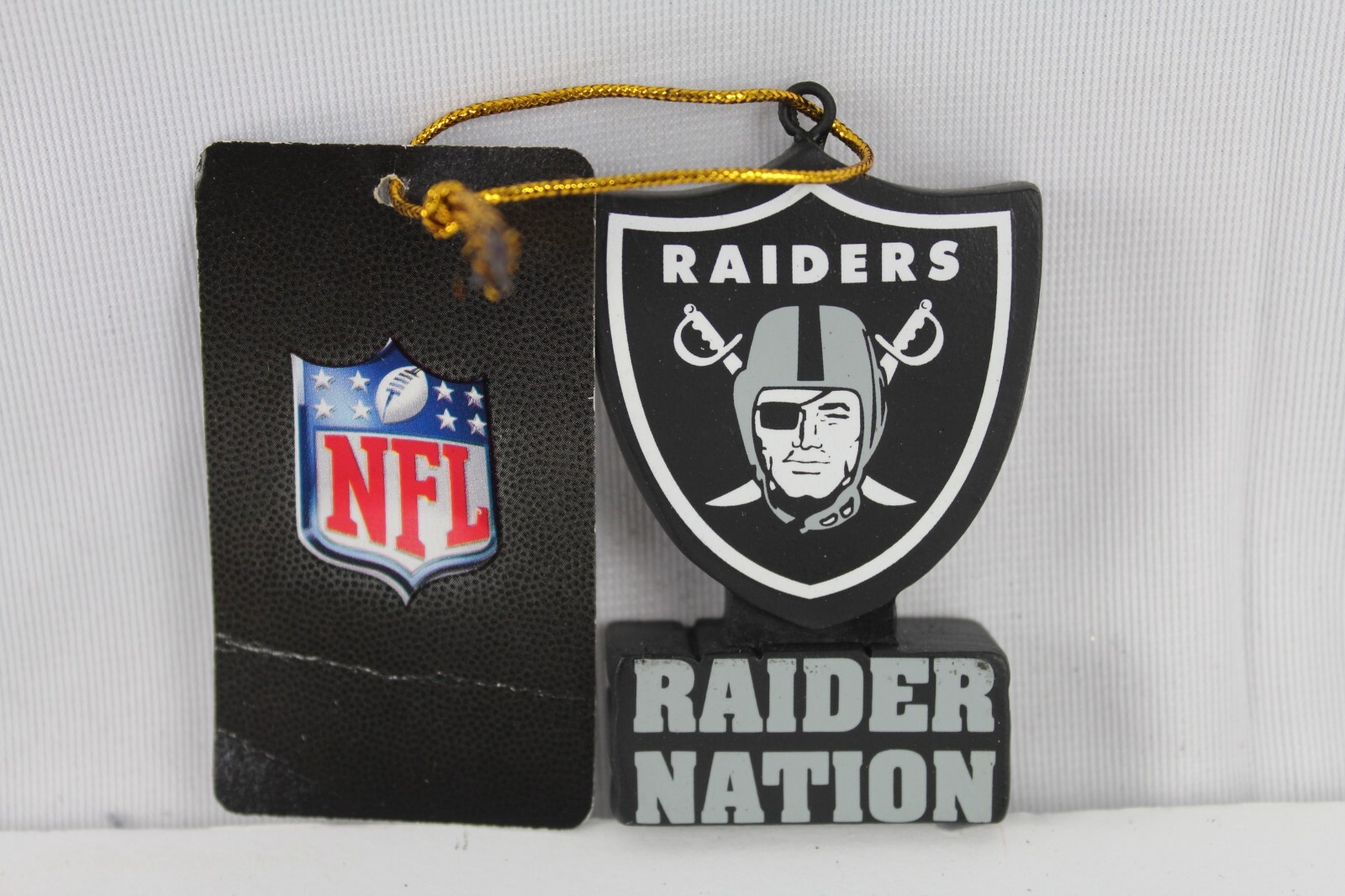 Las Vegas Raiders Nation NFL Rubber Keychain Logo Cut BRAND NEW