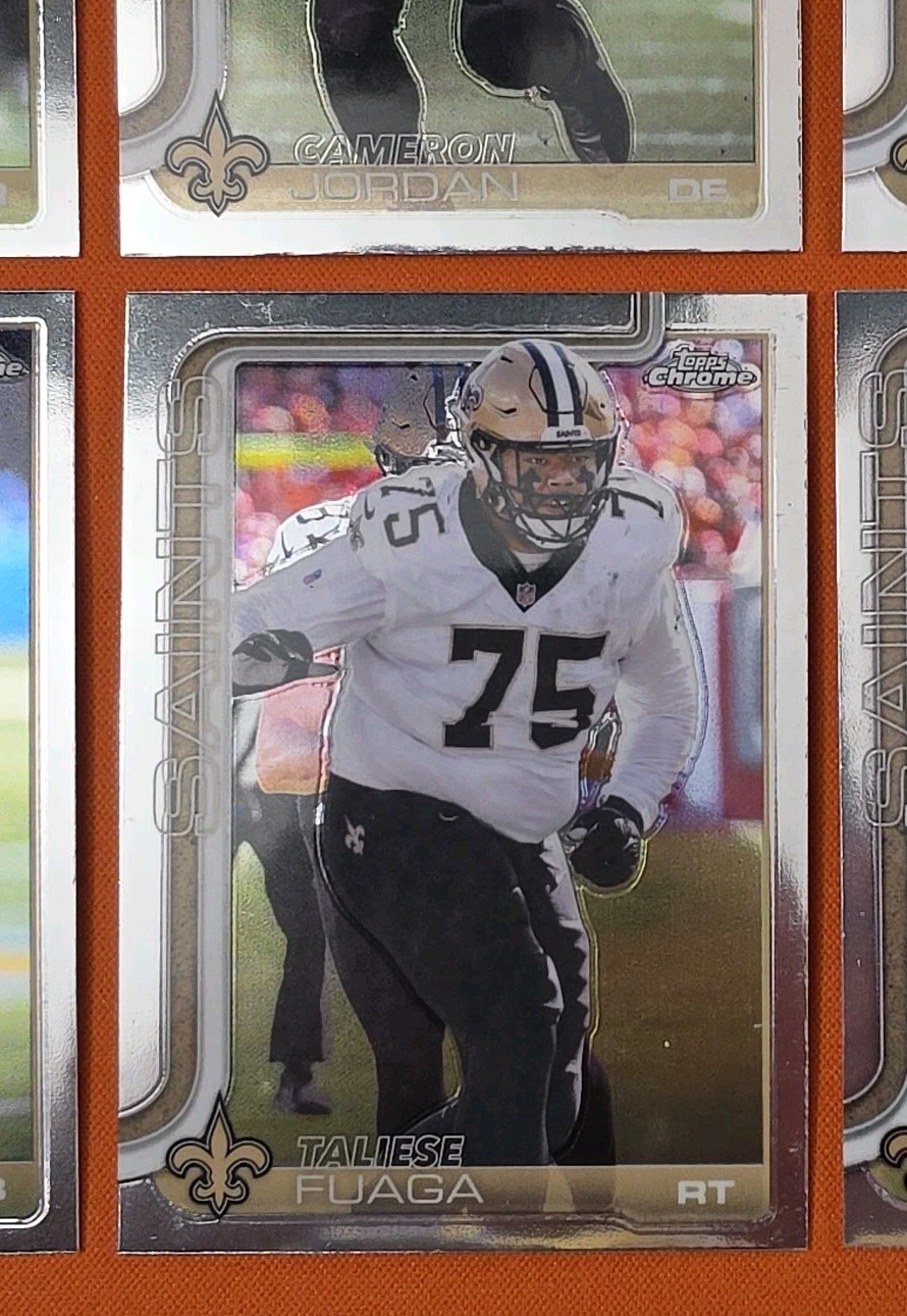 ⚫️⚜️⚫️ 2025 TOPPS CHROME NEW ORLEANS SAINTS COMPLETE BASE TEAM SET (13 CARD LOT)