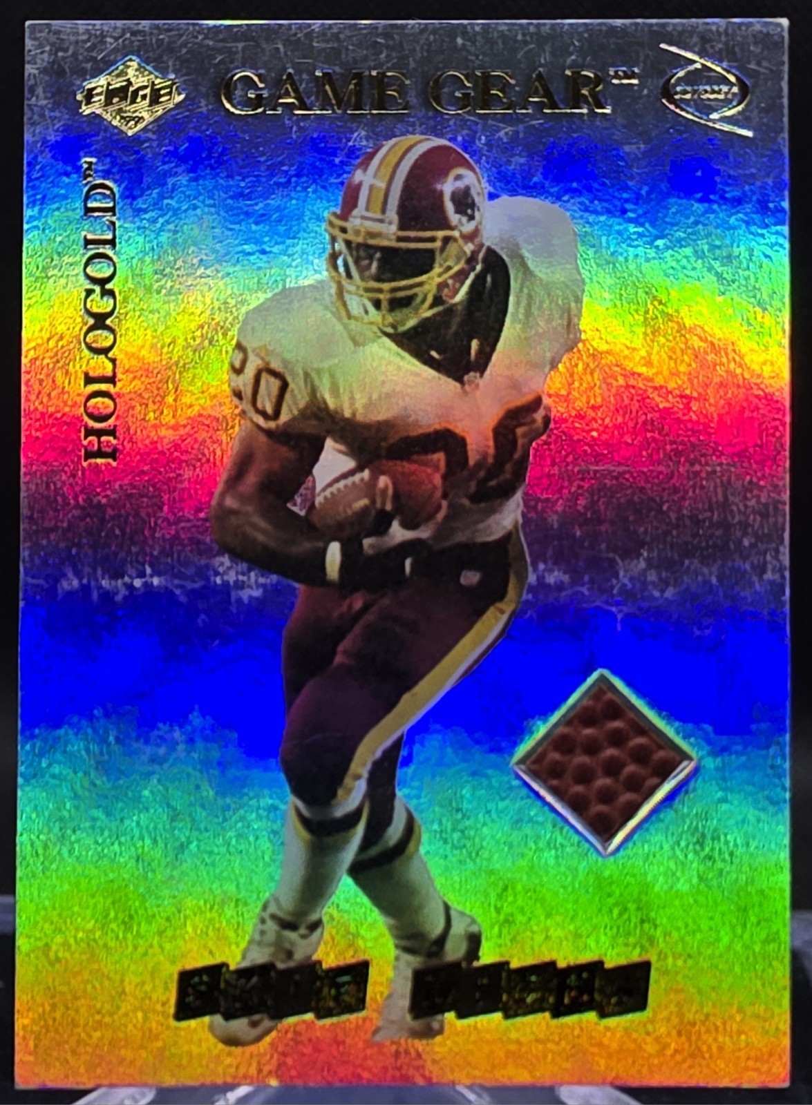 1999 Collector’s Edge Hologold Game Gear Skip Hicks #SH Relic