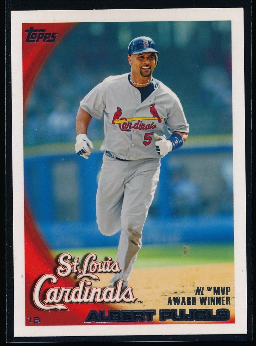 2010 Topps Albert Pujols #327 NL MVP Award Winner