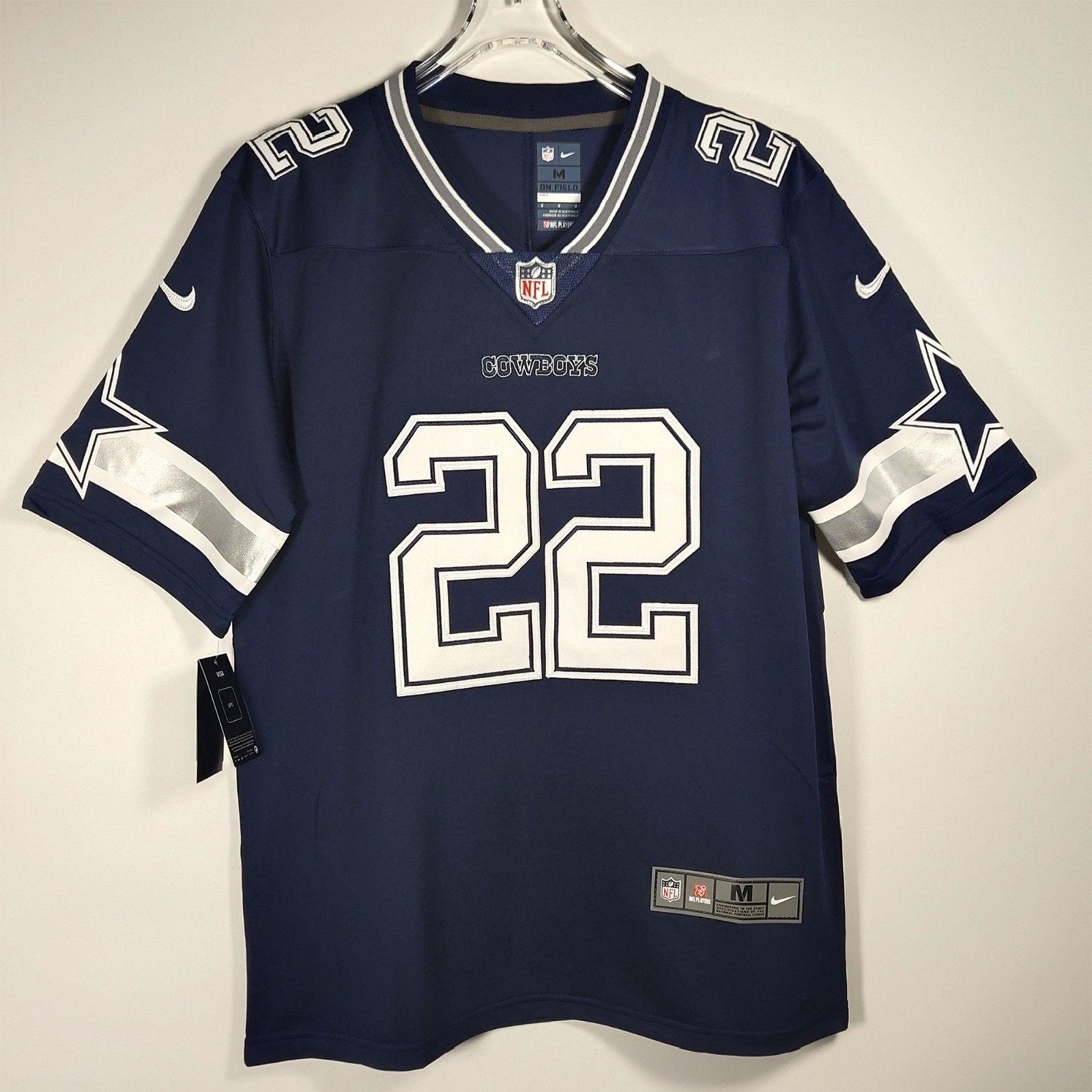 Emmitt Smith #22. Dark blue jersey. Embroidered. Men’s jersey. Sizes S-4XL