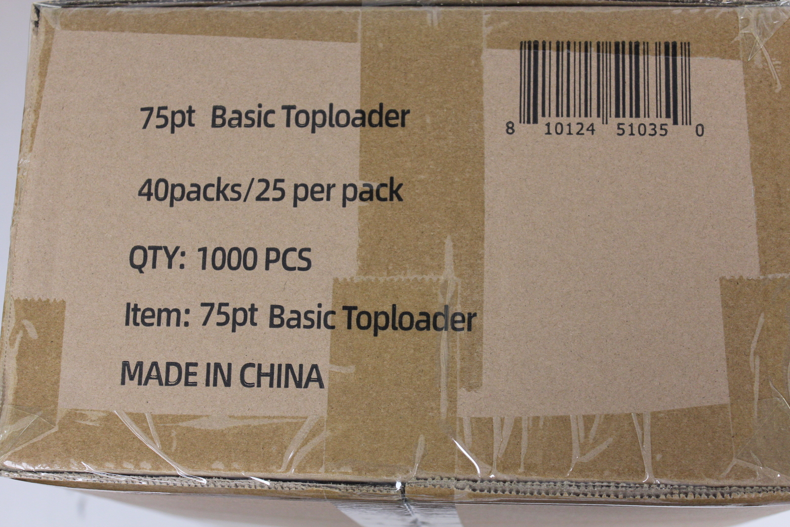 (1000) Humongous Hoard 3″ x 4″ Basic 75Pt Thick Top Loaders Case (40 Packs)